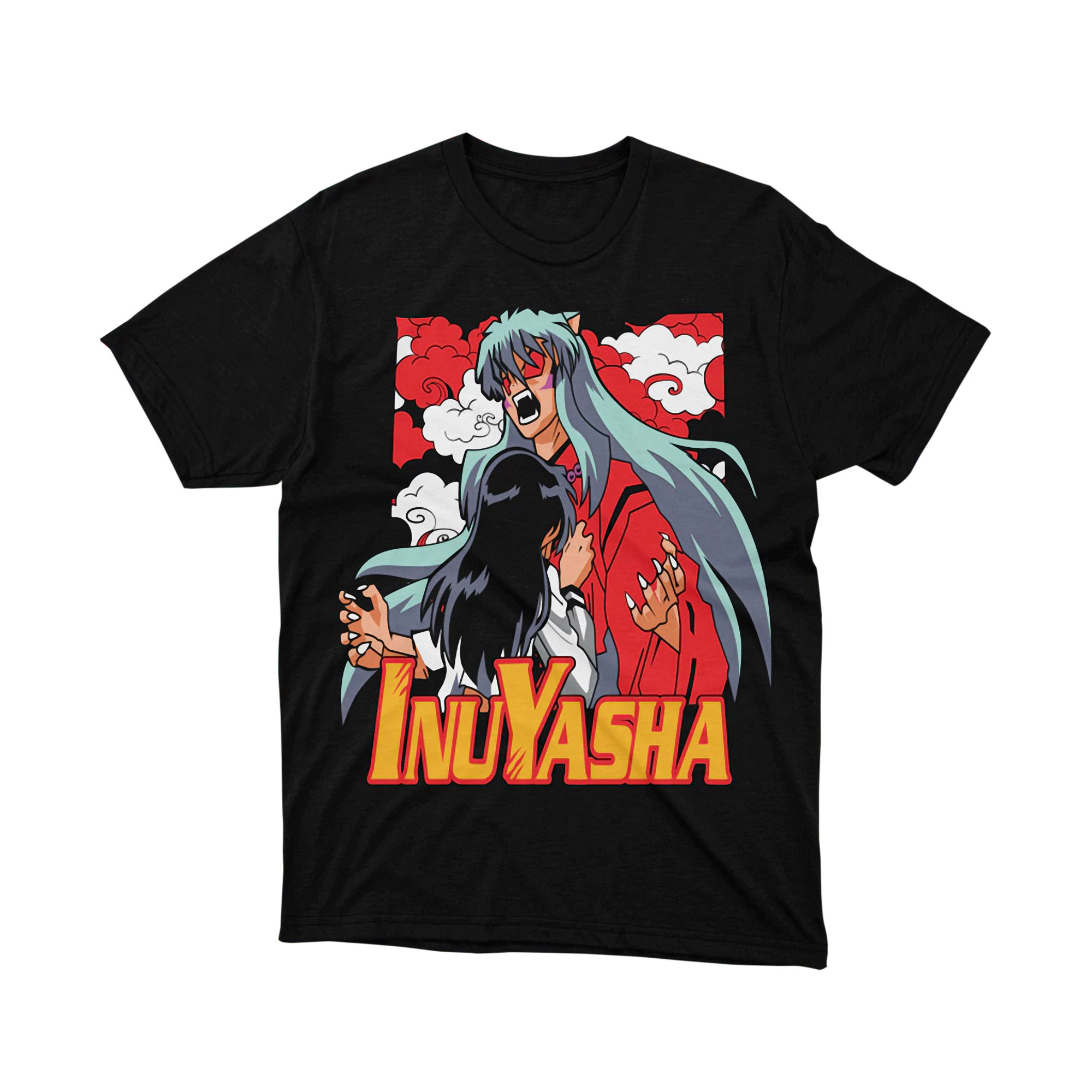 Inuyasha Kagome Embrace Classic Anime Graphic T Shirt