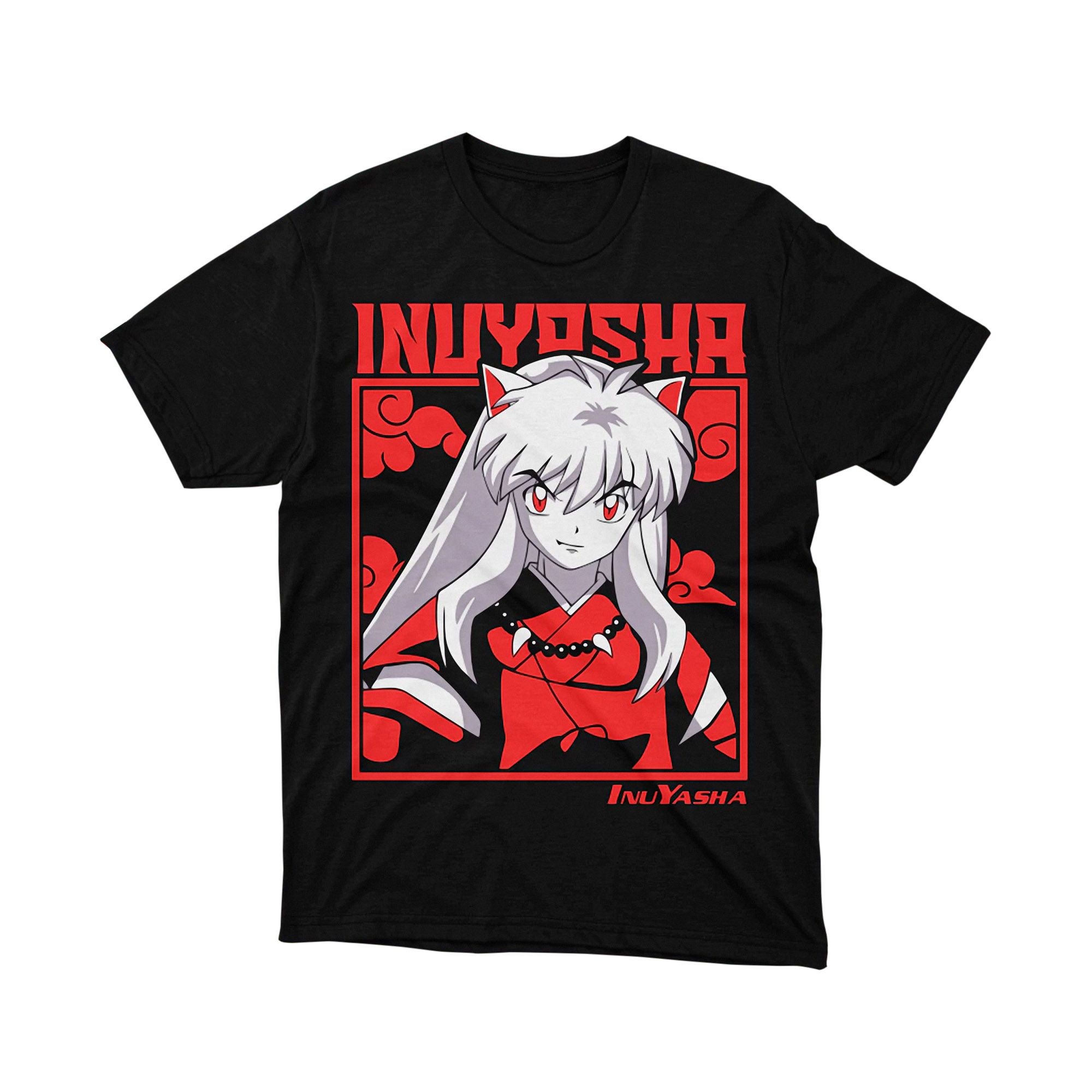 Inuyasha Red Kimono Classic Anime Graphic T Shirt Japanese Otaku Tee