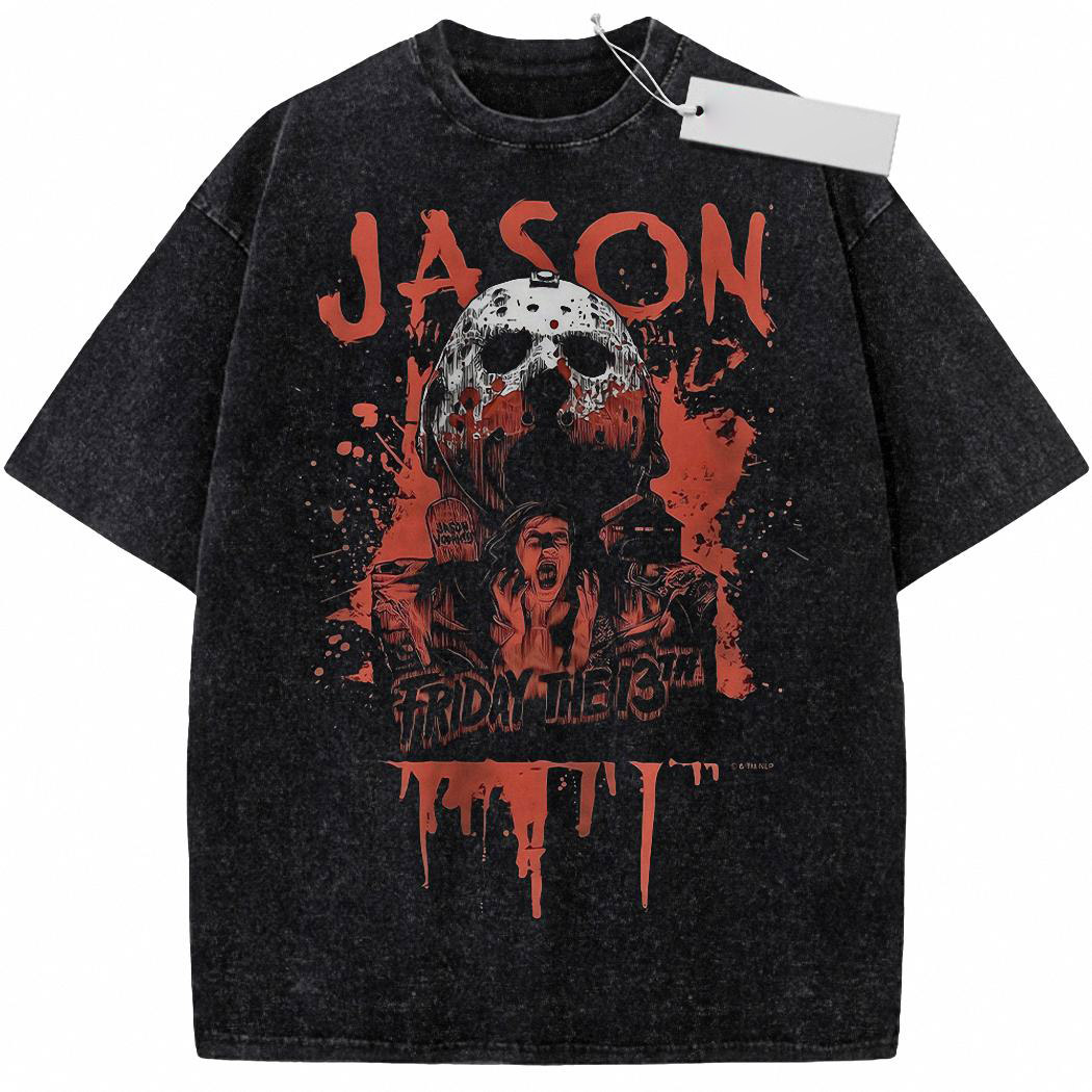 Jason Voorhees Shirt, Friday the 13th Shirt, Halloween Shirt, Horror Shirt, Vintage T Shirt 4