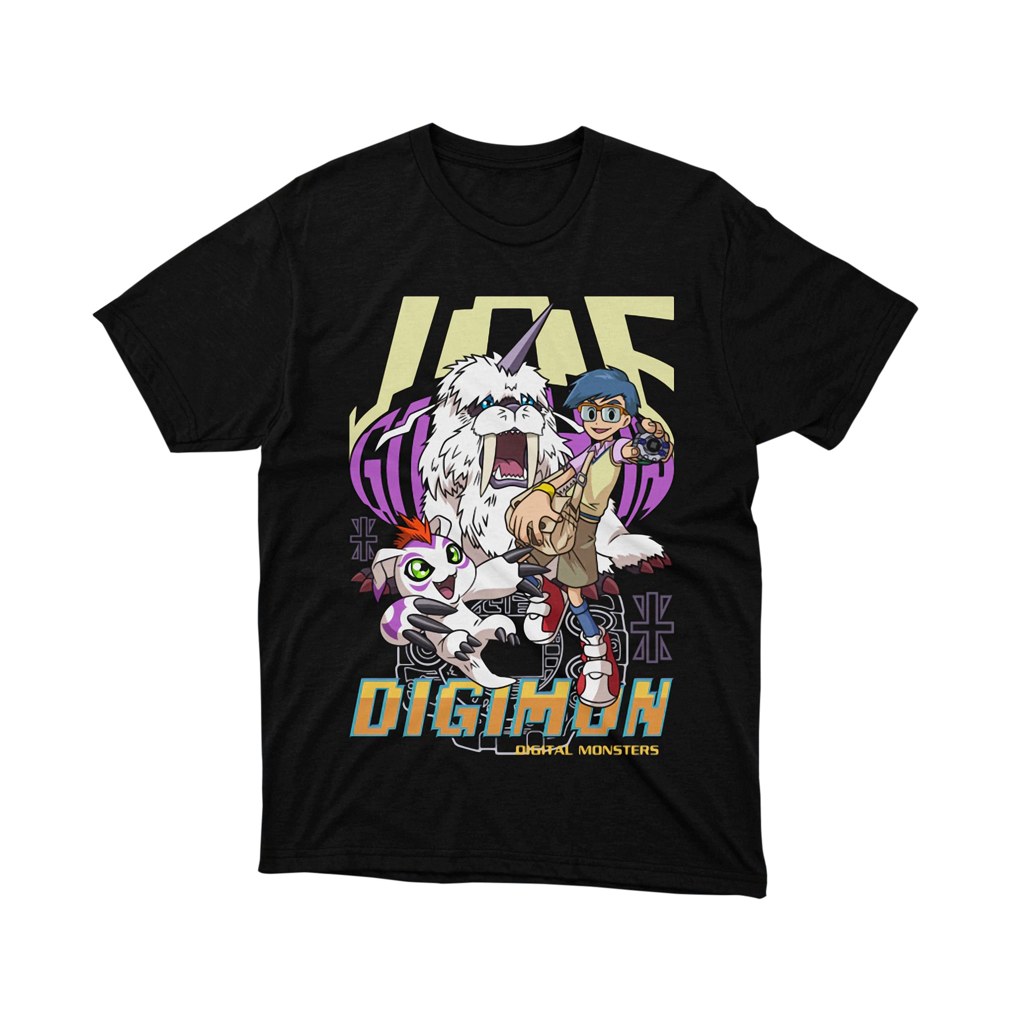 Joe Kido Gomamon Ikkakumon Digimon Adventure Anime T Shirt Reliability Crest 1999