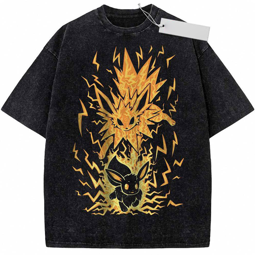 Jolteon Shirt, Eevee Shirt, Pokemon shirt, Anime Shirt, Vintage Tee 8