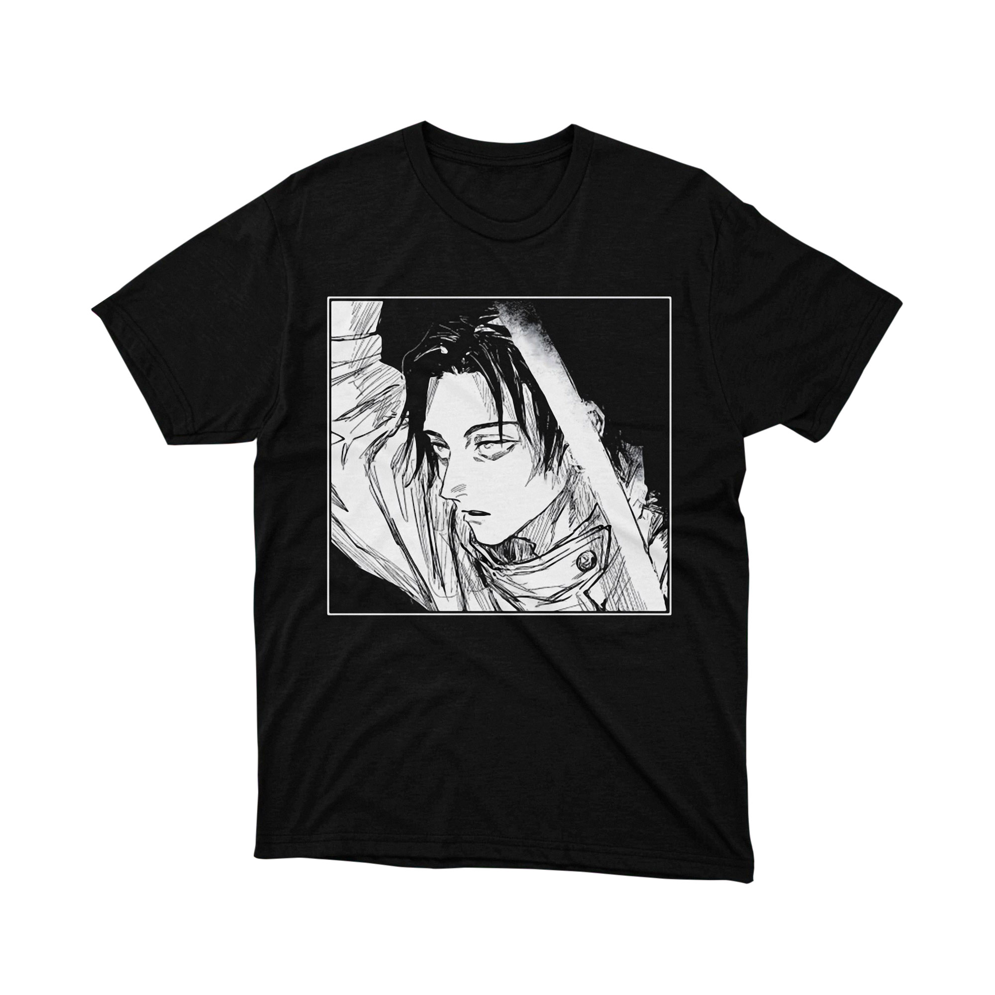 Jujutsu Kaisen Yuta Okkotsu Manga Black and White T Shirt