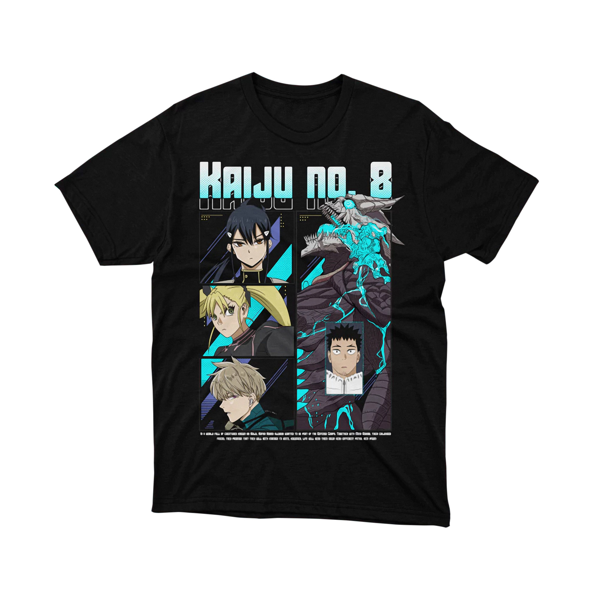 Kaiju No 8 Glowing Skull Monster Face Anime T Shirt