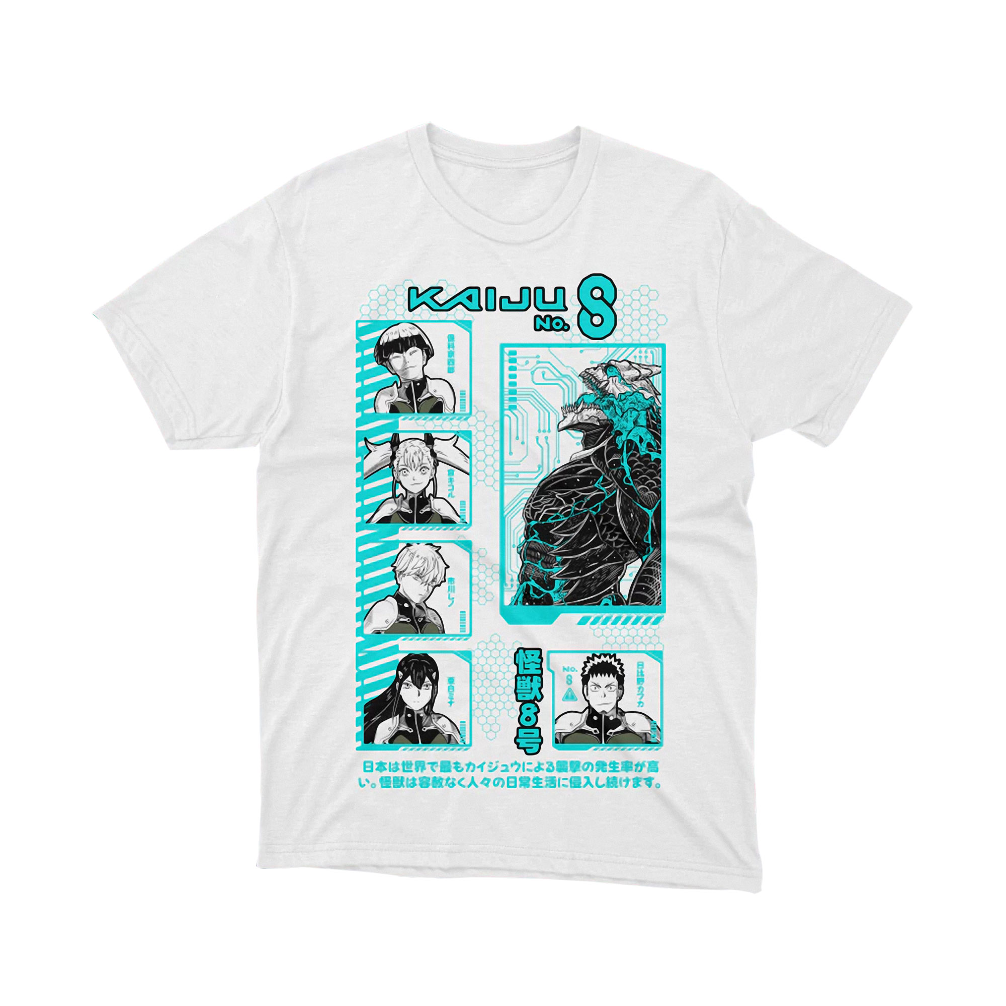 Kaiju No 8 Main Characters Team Lineup Anime T Shirt