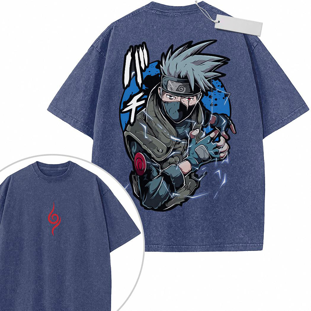Kakashi Hatake Shirt, Naruto Shirt, Anime Shirt, Vintage T Shirt 2 Sided