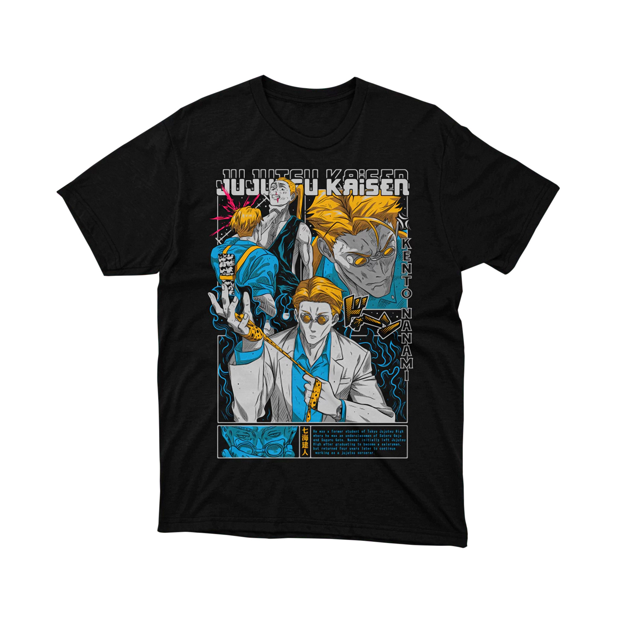 Kento Nanami Cool Pose Jujutsu Kaisen Anime Manga Graphic T Shirt