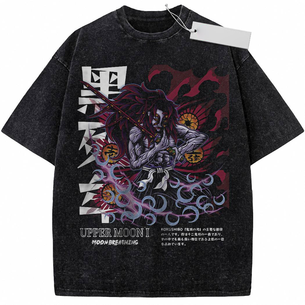 Kokushibo Shirt, Demon Slayer Shirt, Anime Shirt, Vintage Tee 9