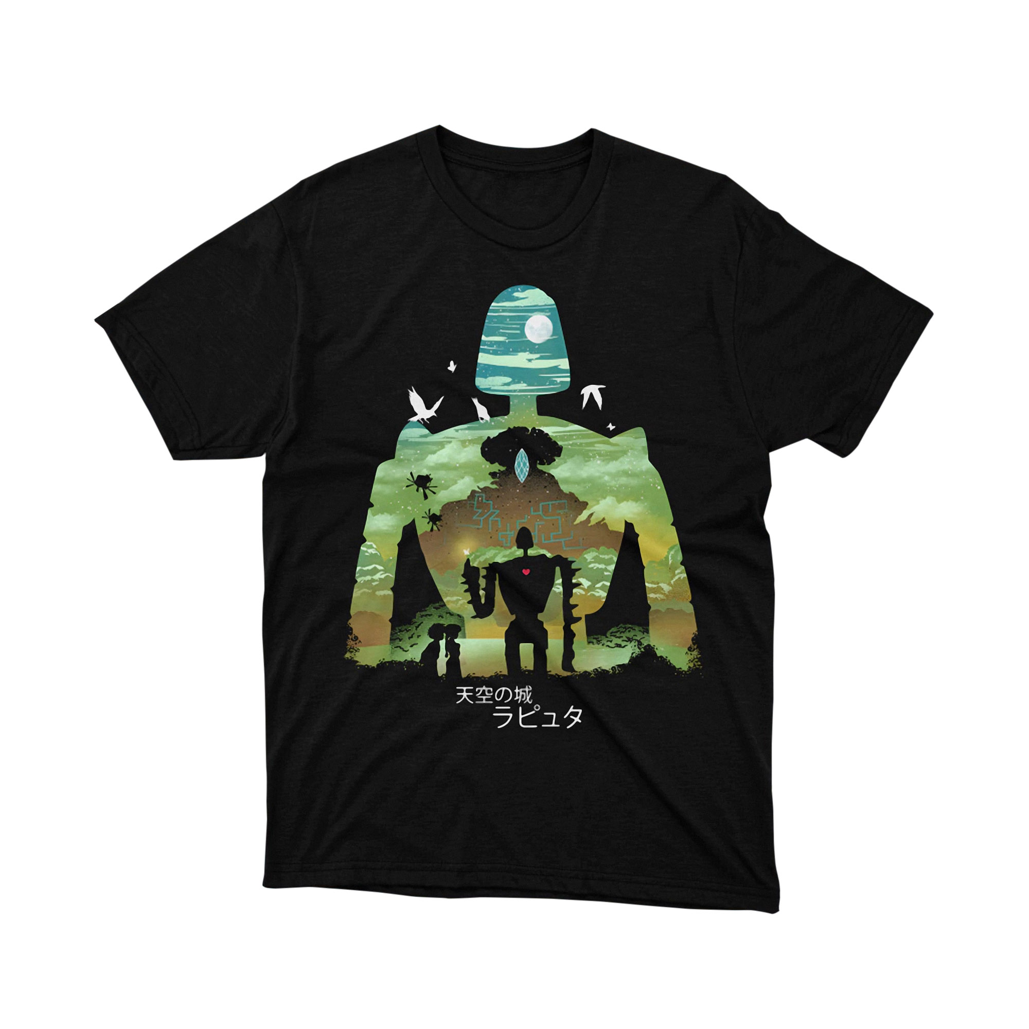 Laputa Castle in the Sky Robot Ghibli Fantasy Landscape Anime T Shirt