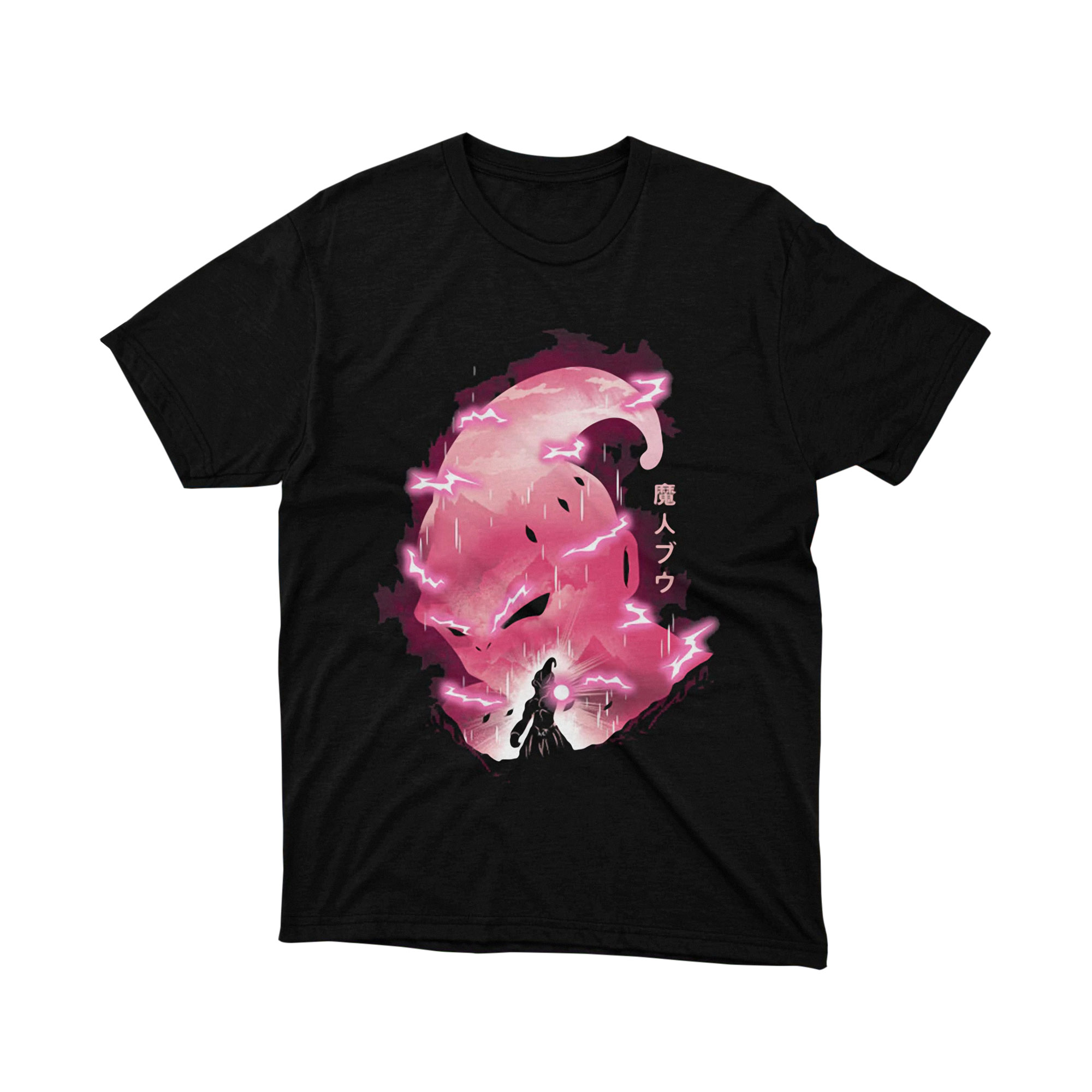 Majin Power Aura Tee Unisex Anime Graphic Shirt Dragon Ball Inspired Japanese Manga Style Pink Energy Gift for Fans
