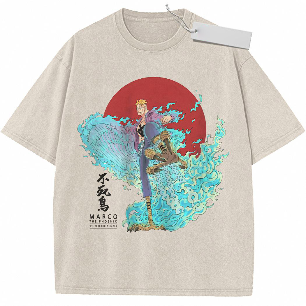 Marco Shirt, One Piece Shirt, Anime Shirt, Vintage T Shirt 4