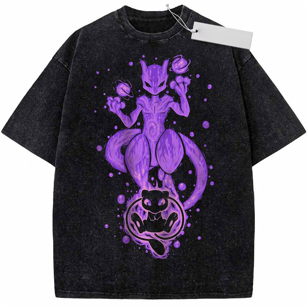 Mewtwo Shirt, Mew Shirt, Pokemon shirt, Anime Shirt, Vintage Tee 5