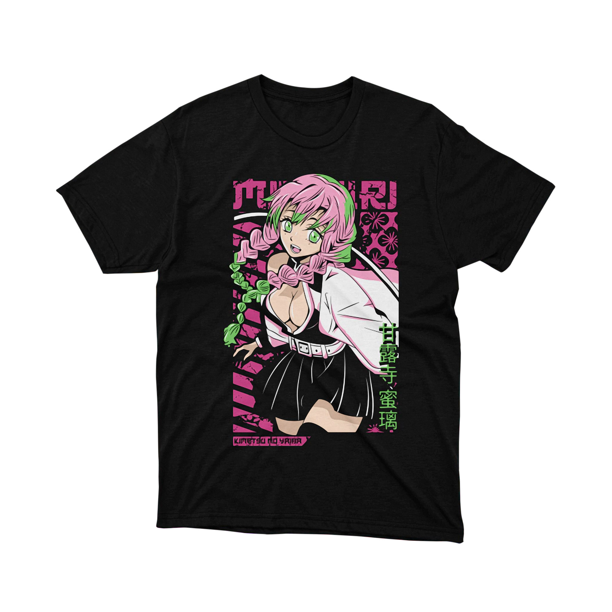 Mitsuri Kanroji Love Hashira Demon Slayer Anime T Shirt Manga Japanese Fan Gift