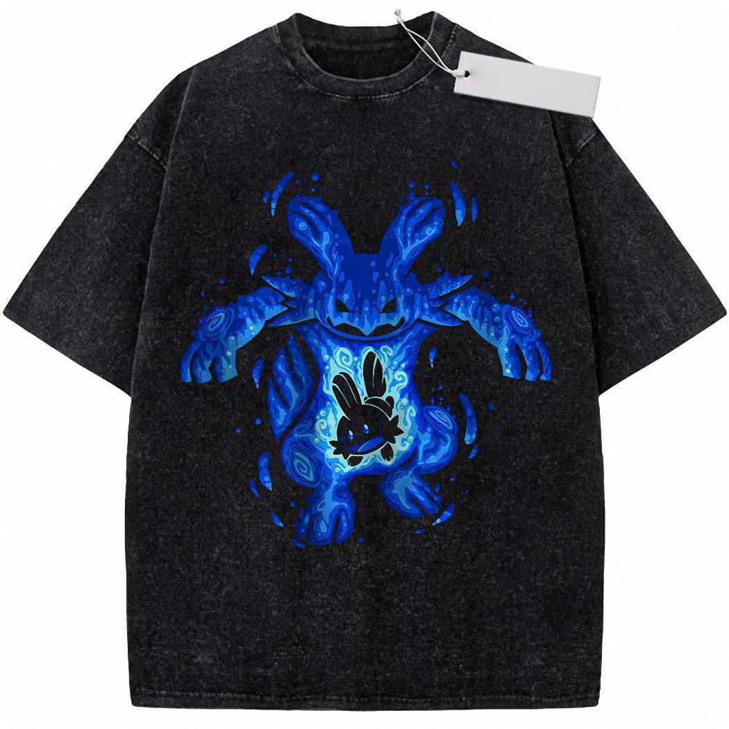 Mudkip Shirt, Marshtomp Shirt, Pokemon shirt, Anime Shirt, Vintage Tee 5