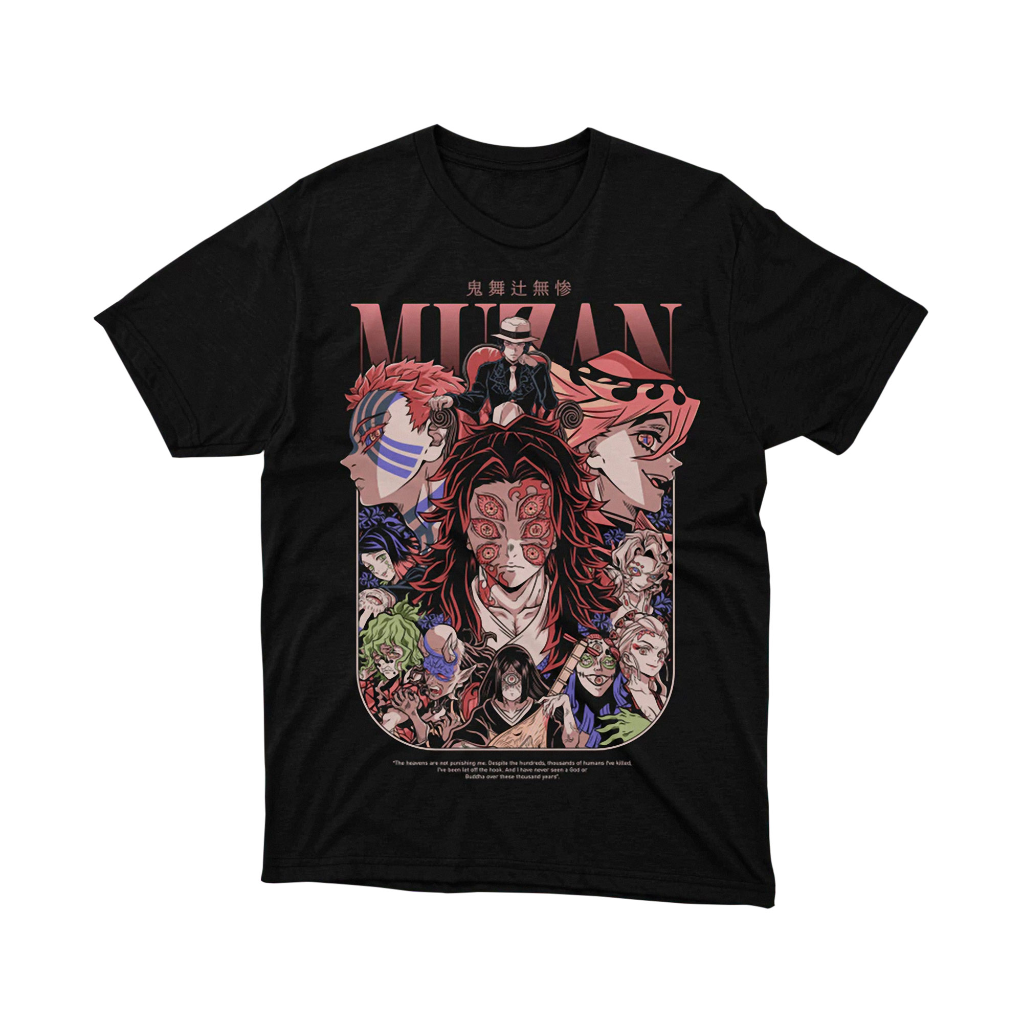 Muzan Kibutsuji Demon Slayer Villains Anime T Shirt Manga Graphic Tee