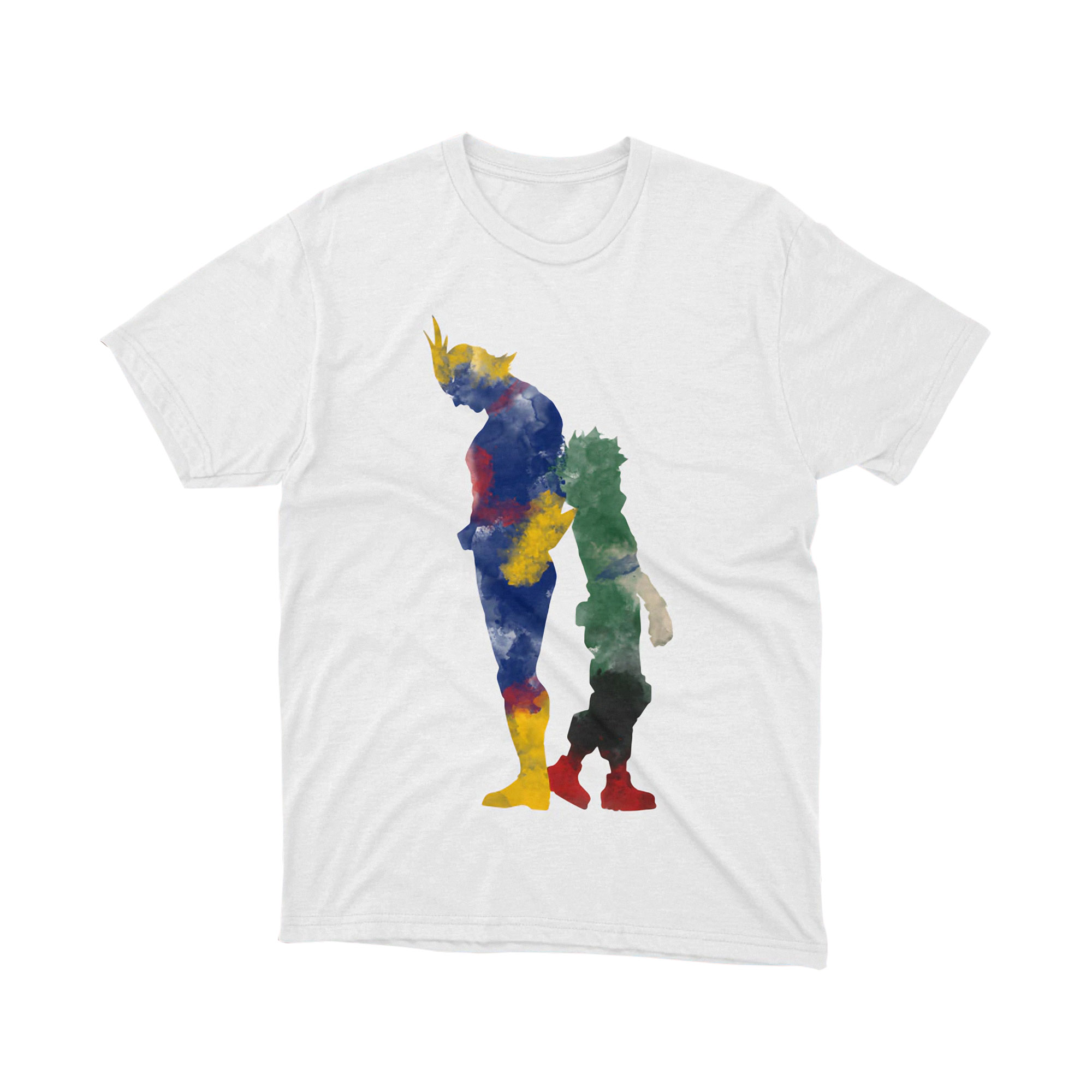 My Hero Academia All Might Deku Watercolor Silhouette T Shirt