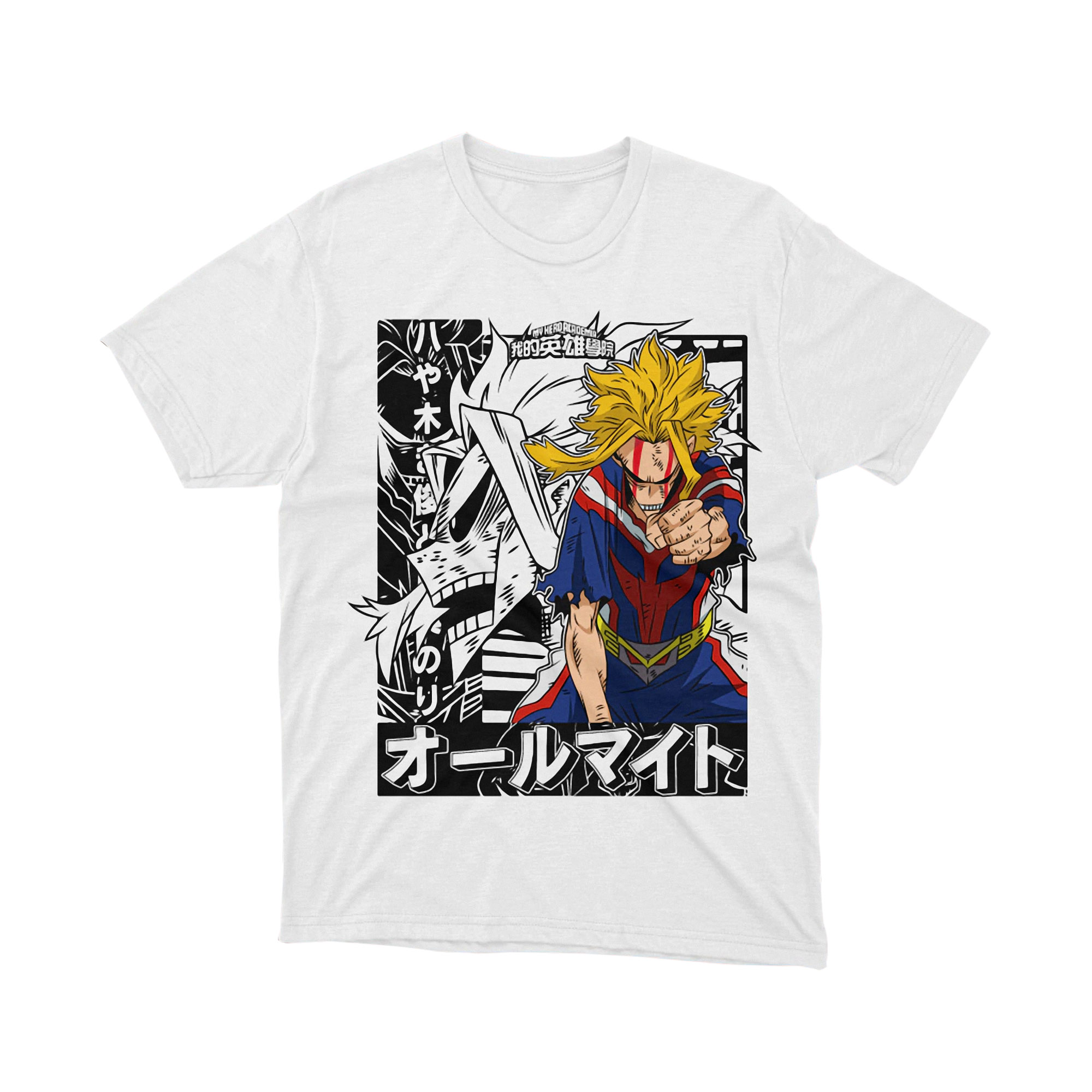 My Hero Academia All Might Final Battle Anime Art T Shirt