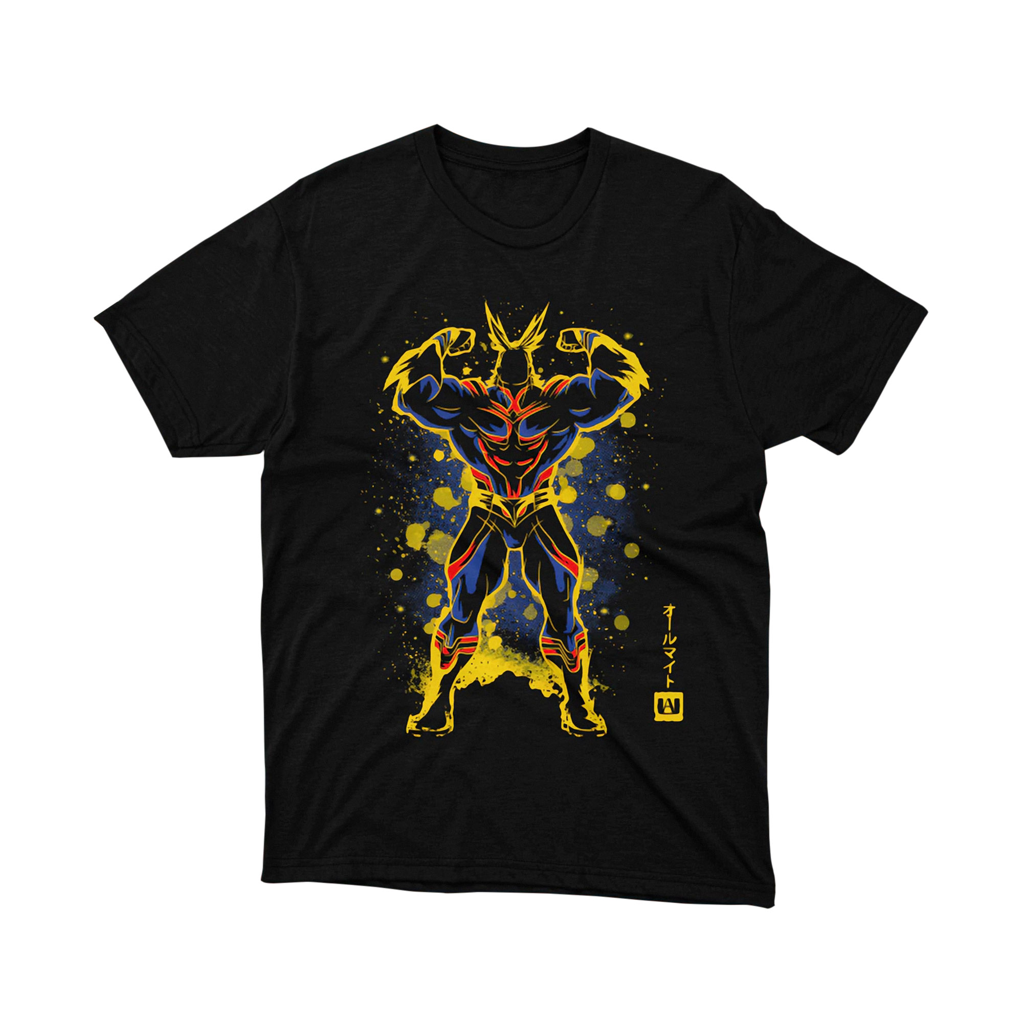 My Hero Academia All Might Hero Pose Splatter Art T Shirt