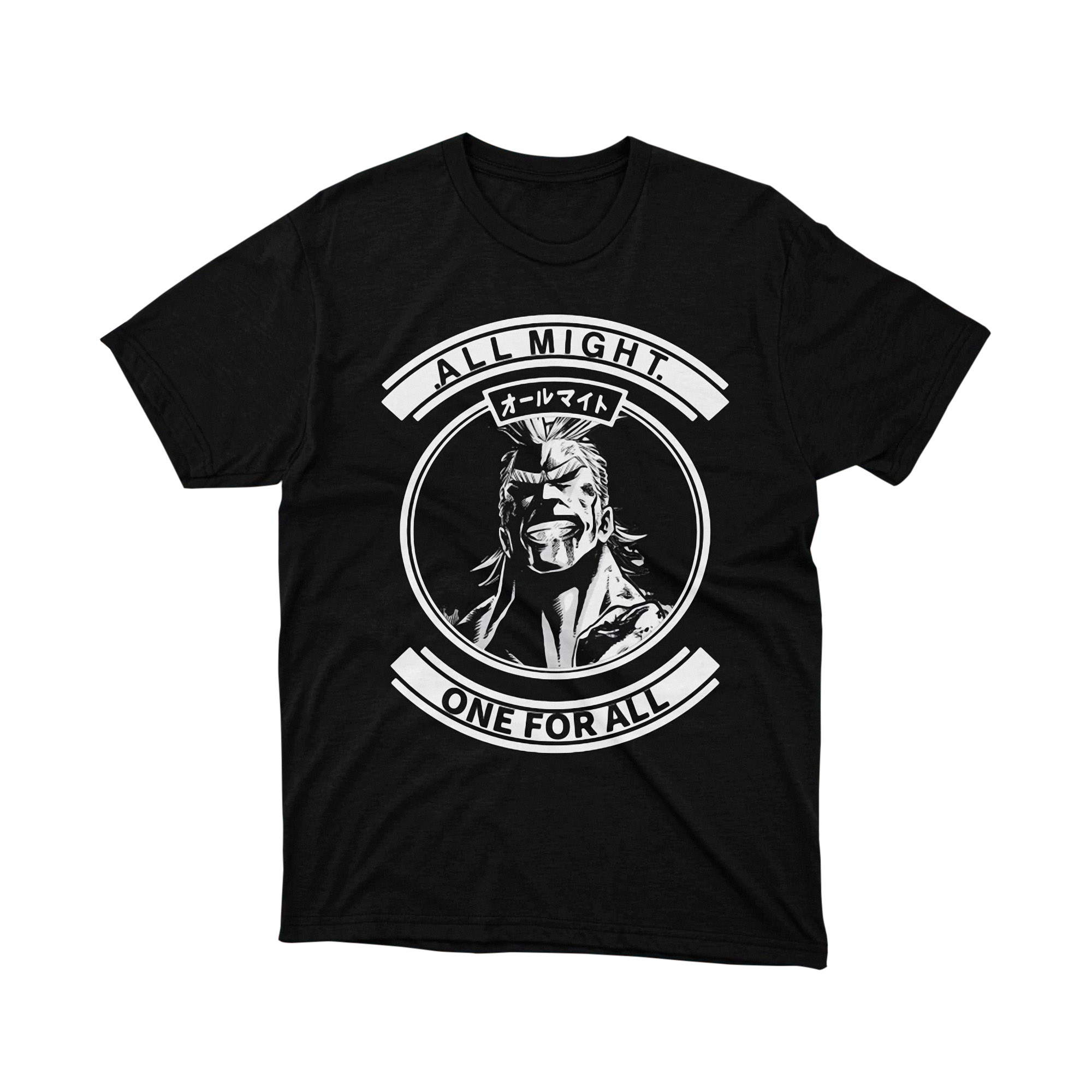 My Hero Academia All Might One For All Retro Logo T Shirt