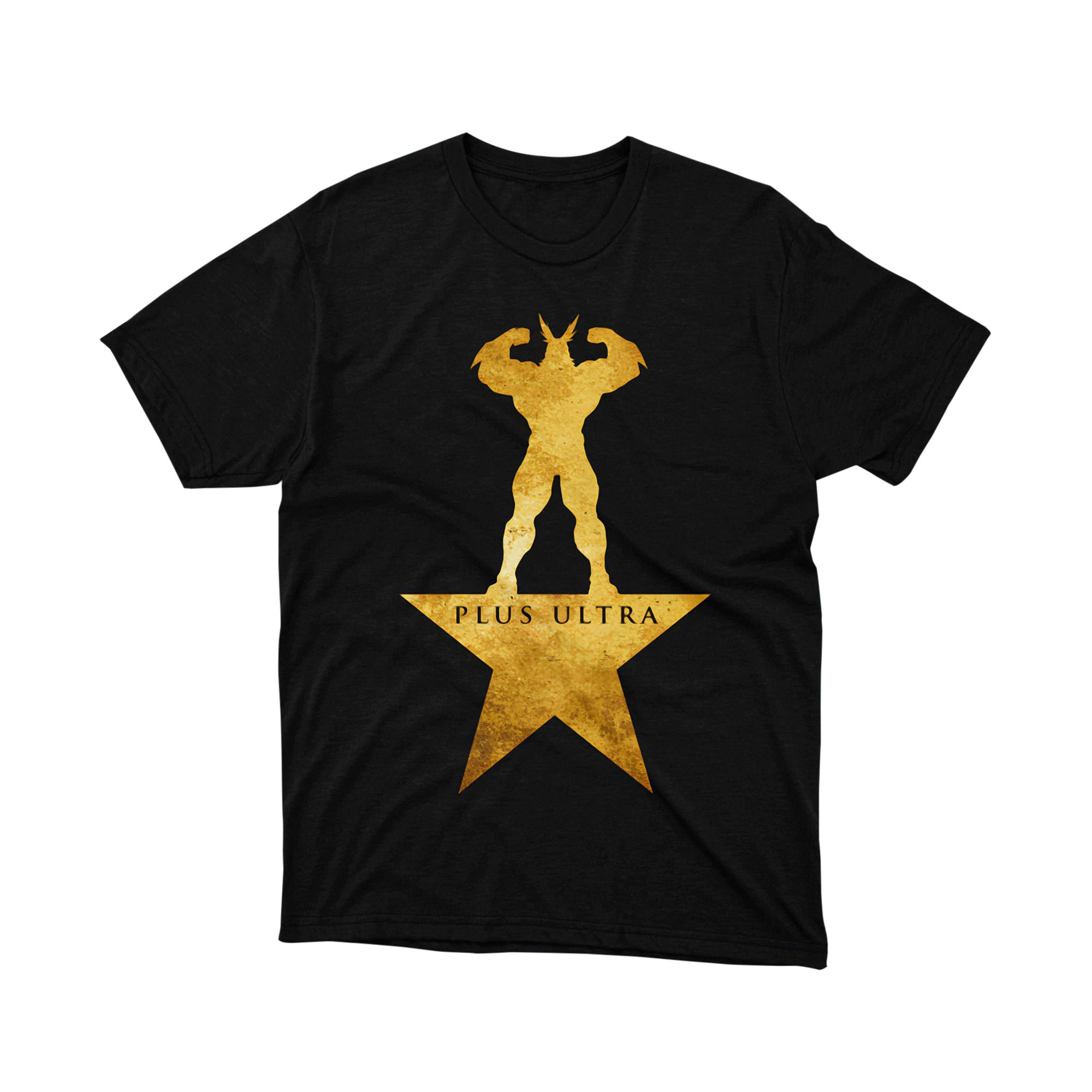 My Hero Academia All Might Plus Ultra Gold Silhouette T Shirt