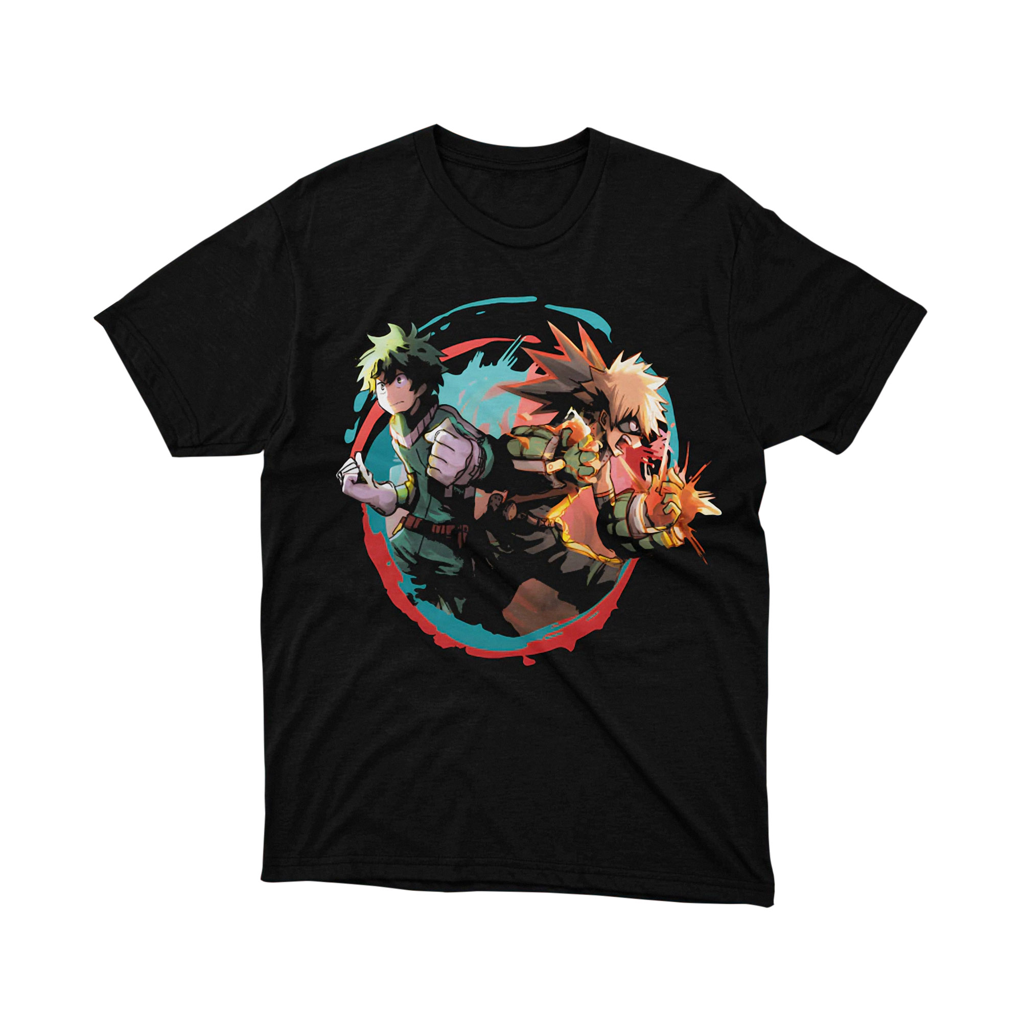 My Hero Academia Deku Bakugo Rival Duo Action T Shirt