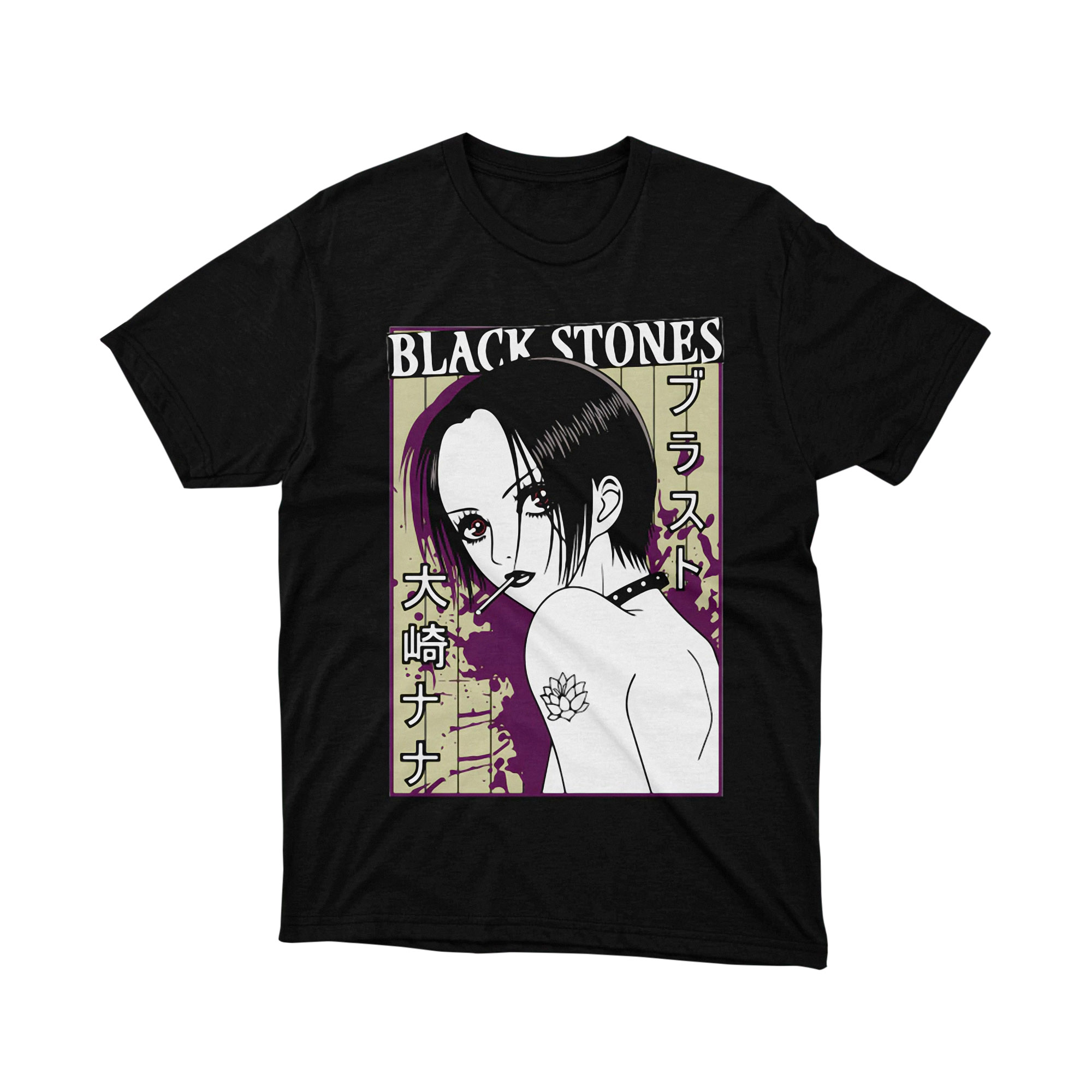 Nana Osaki Black Stones Tattoo Manga Portrait T Shirt