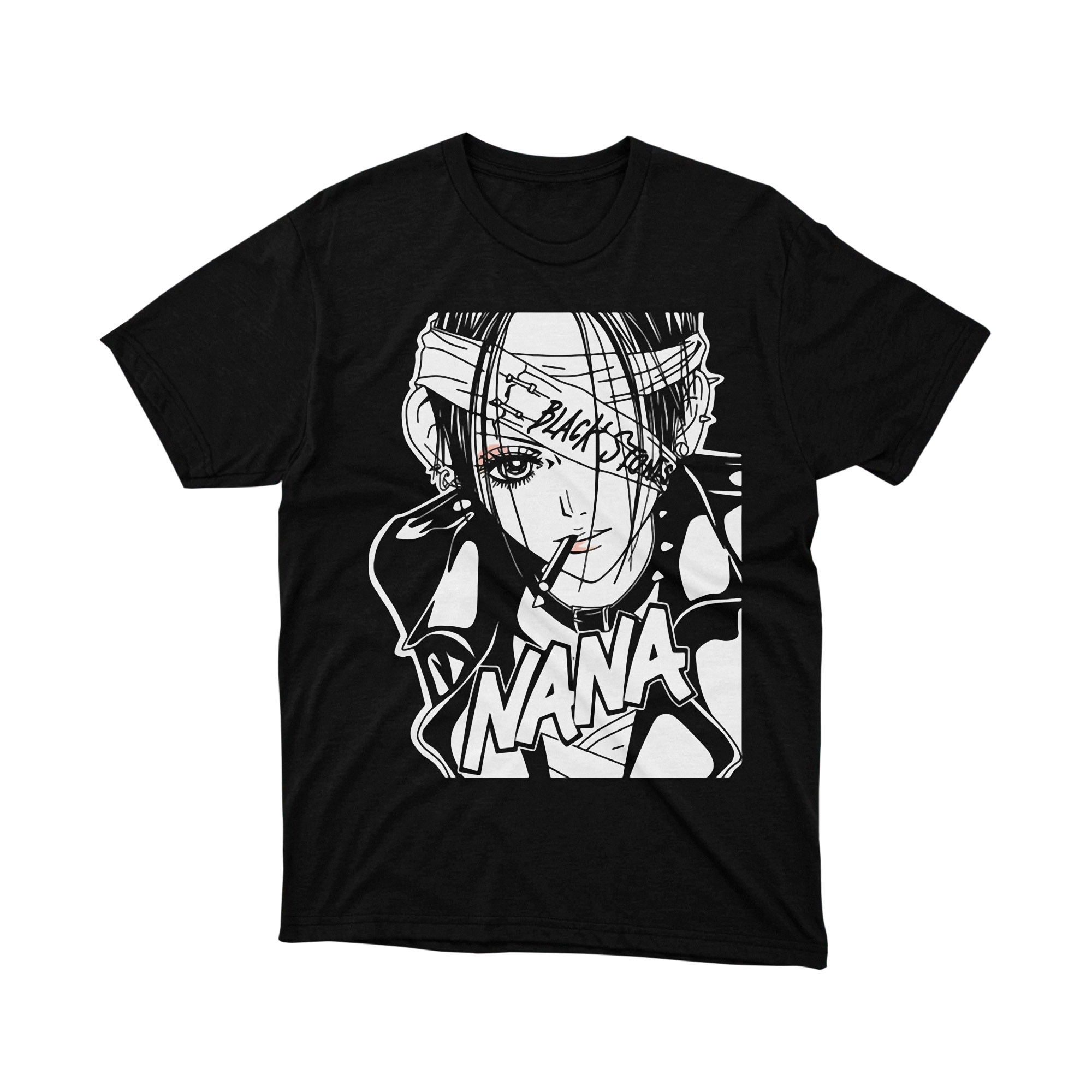 Nana Osaki Manga Art Black White Smoker T Shirt