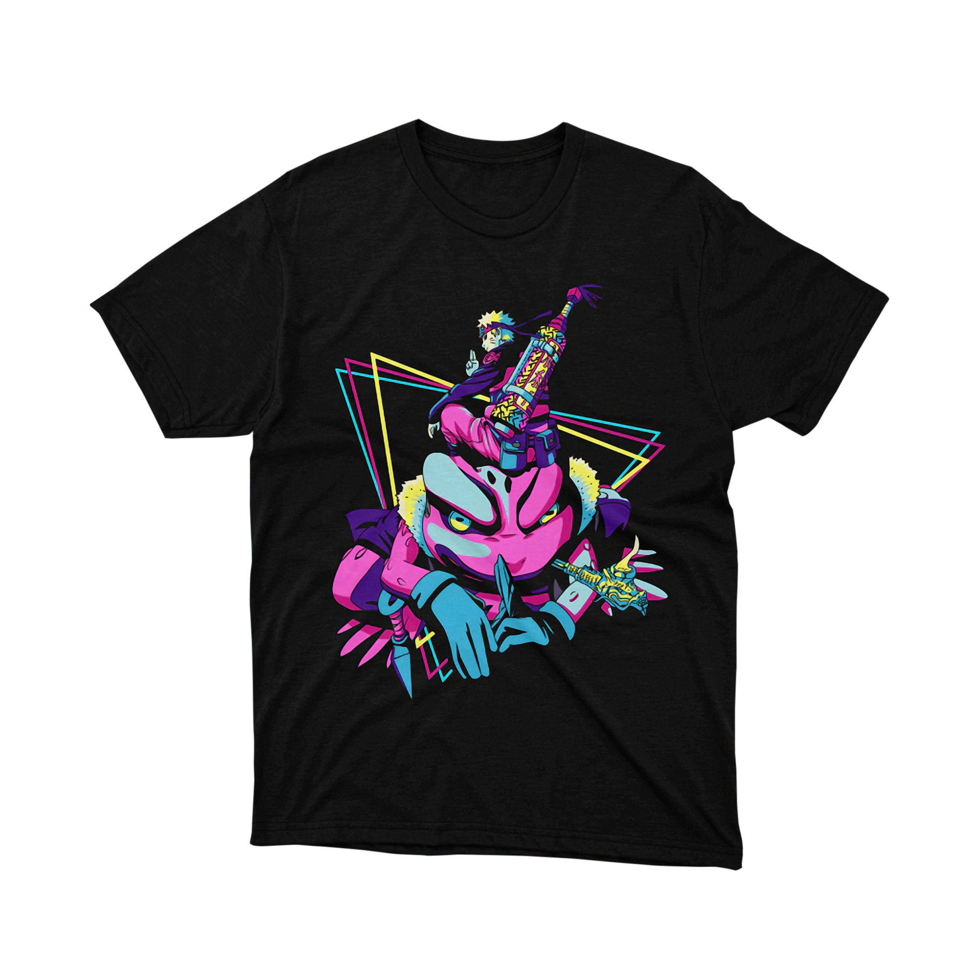 Naruto Gamabunta Vaporwave Style Summon Frog Anime Graphic T Shirt