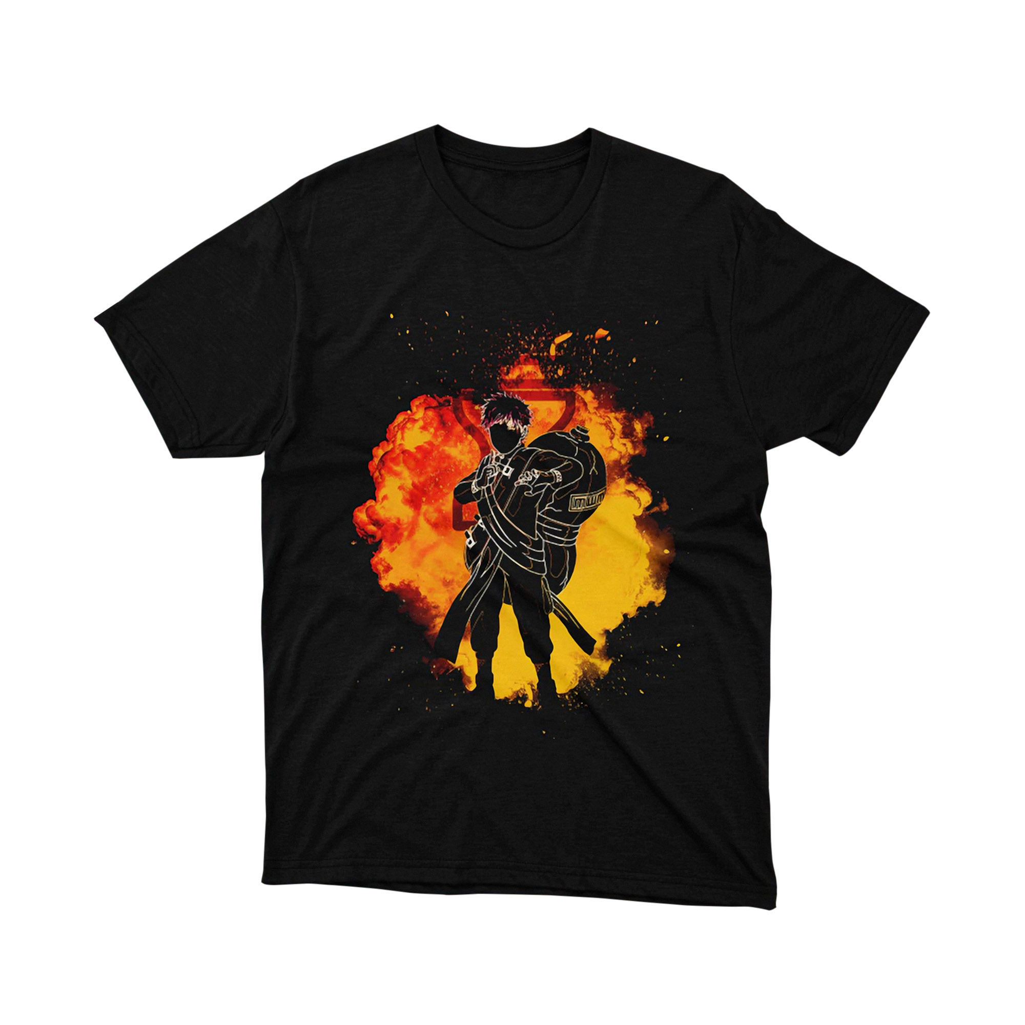 Naruto Hatake Kakashi Fire Explosion Ninja T Shirt