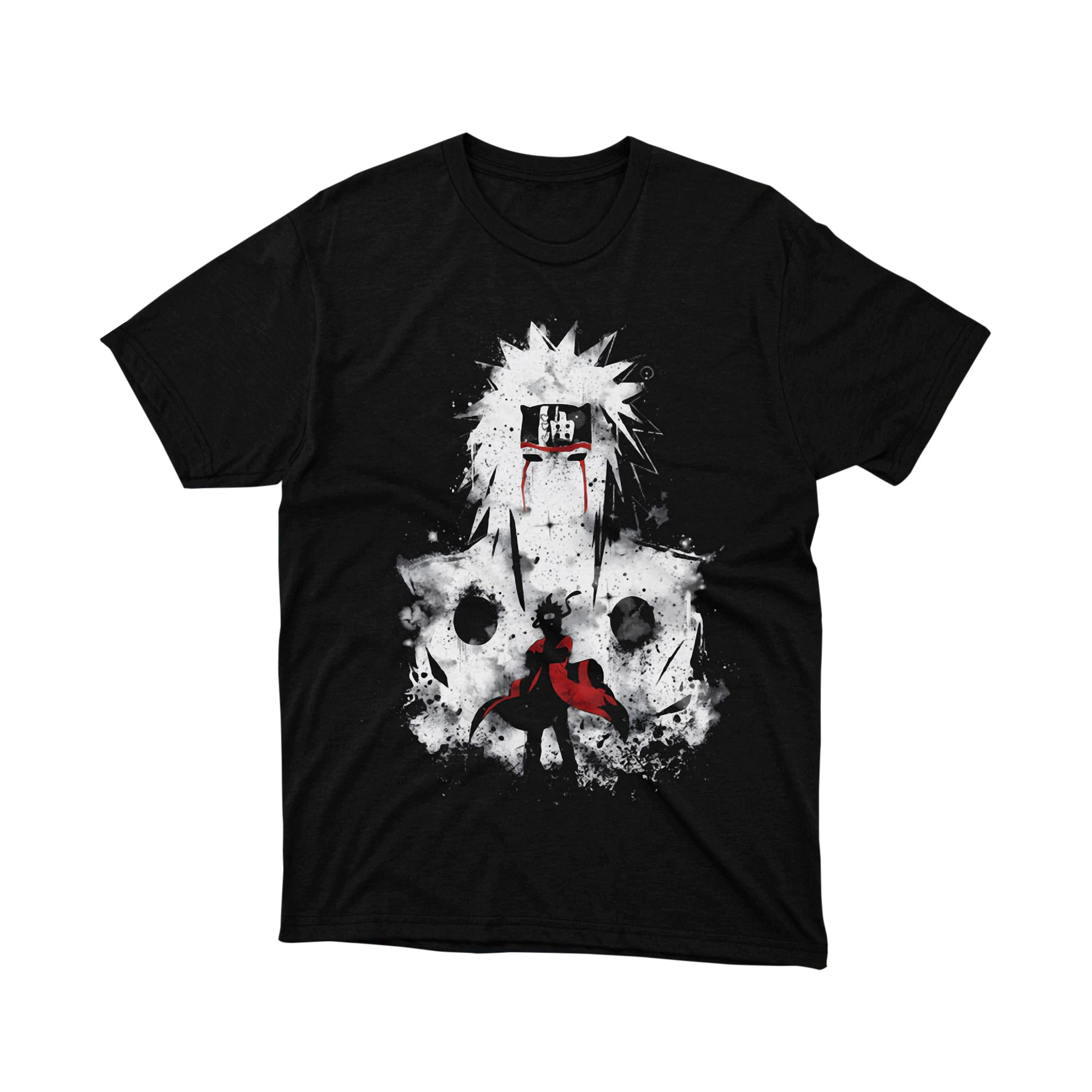 Naruto Jiraiya Sage Mode Scroll Kanji T Shirt Anime