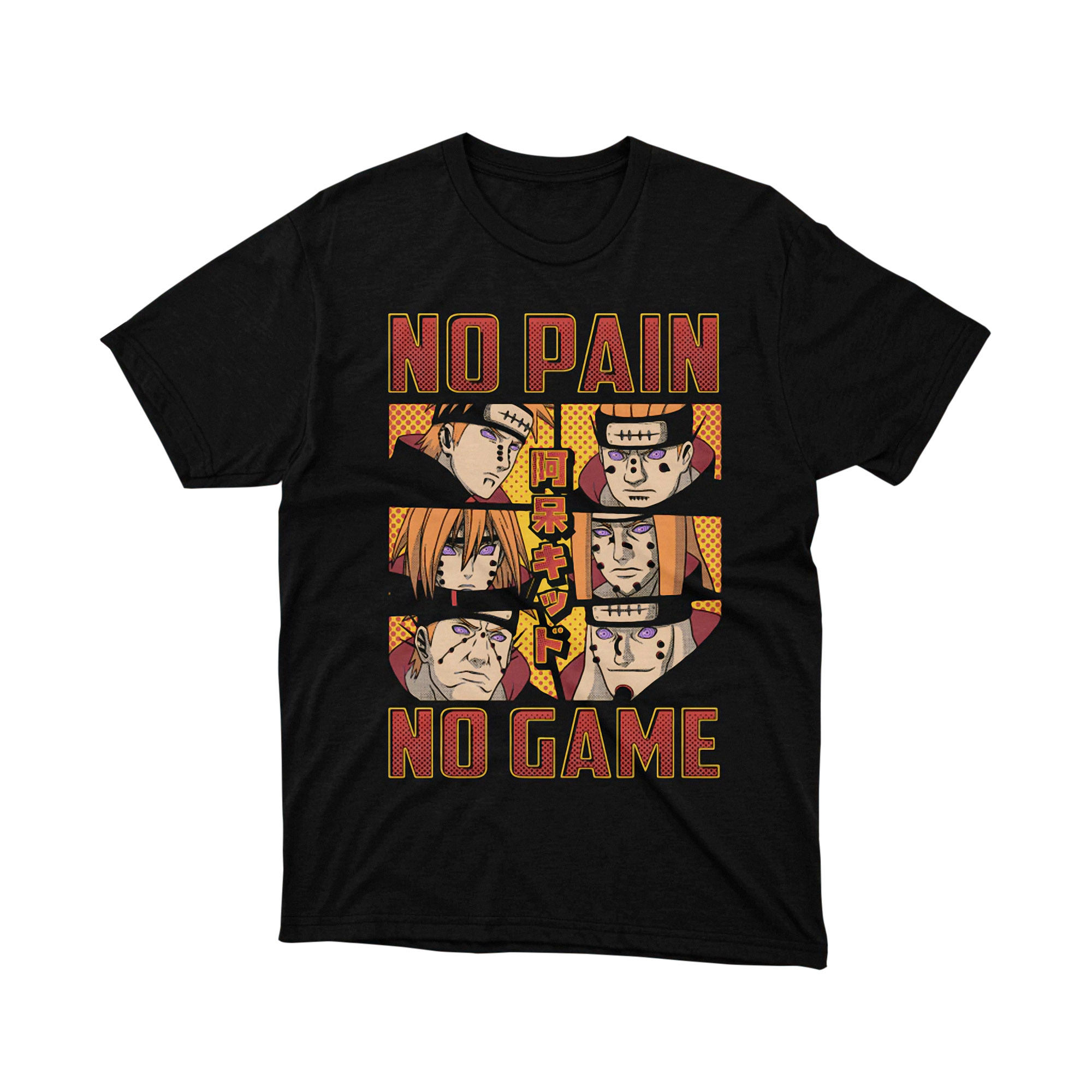 Naruto Pain Six Paths No Pain No Game T Shirt