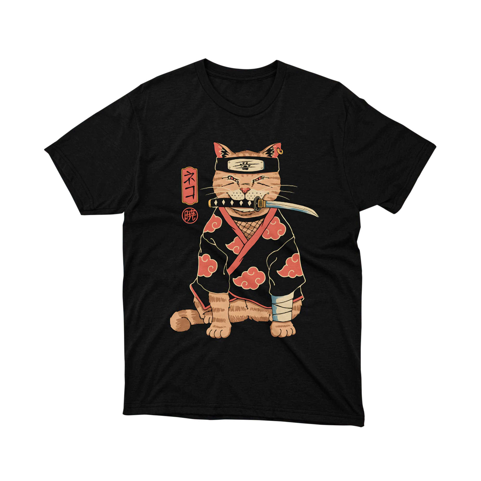 Naruto Shippuden Akatsuki Cat Ninja Meme T Shirt