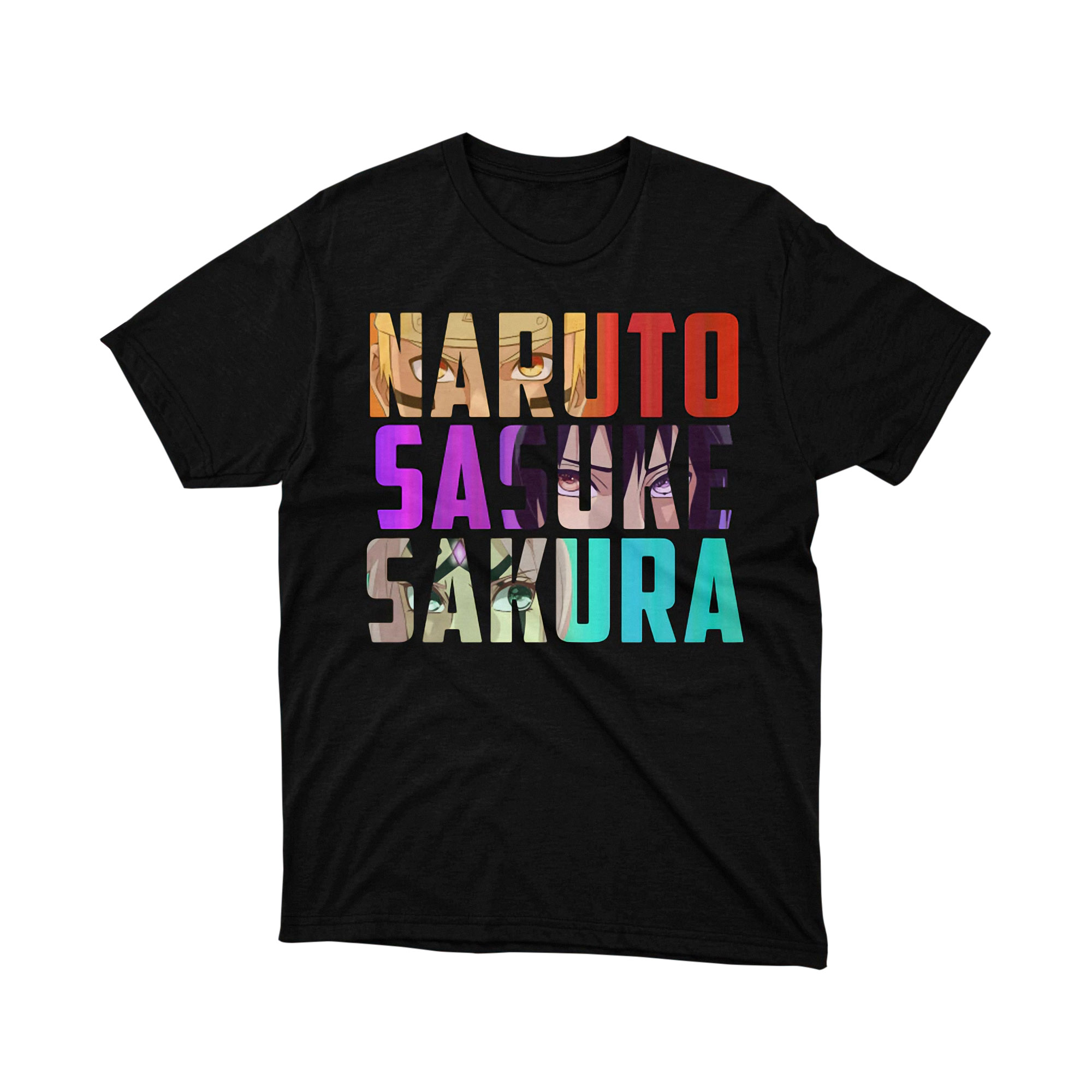 Naruto Team 7 Names Uzumaki Uchiha Haruno T Shirt