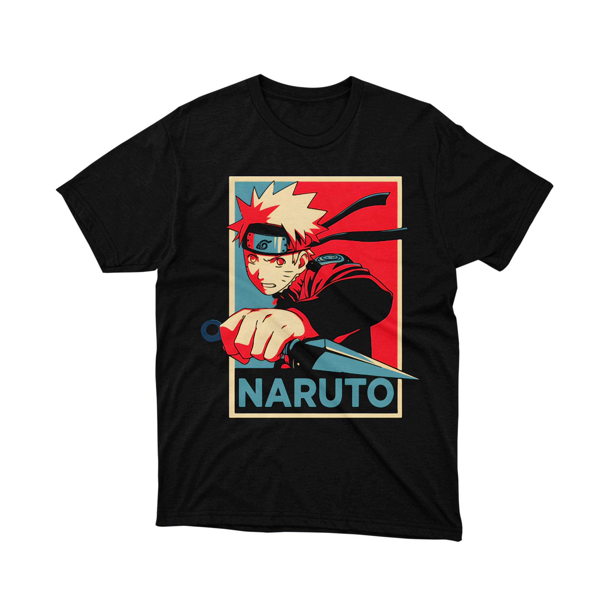 Naruto Uzumaki Hope Poster Propaganda Style T Shirt