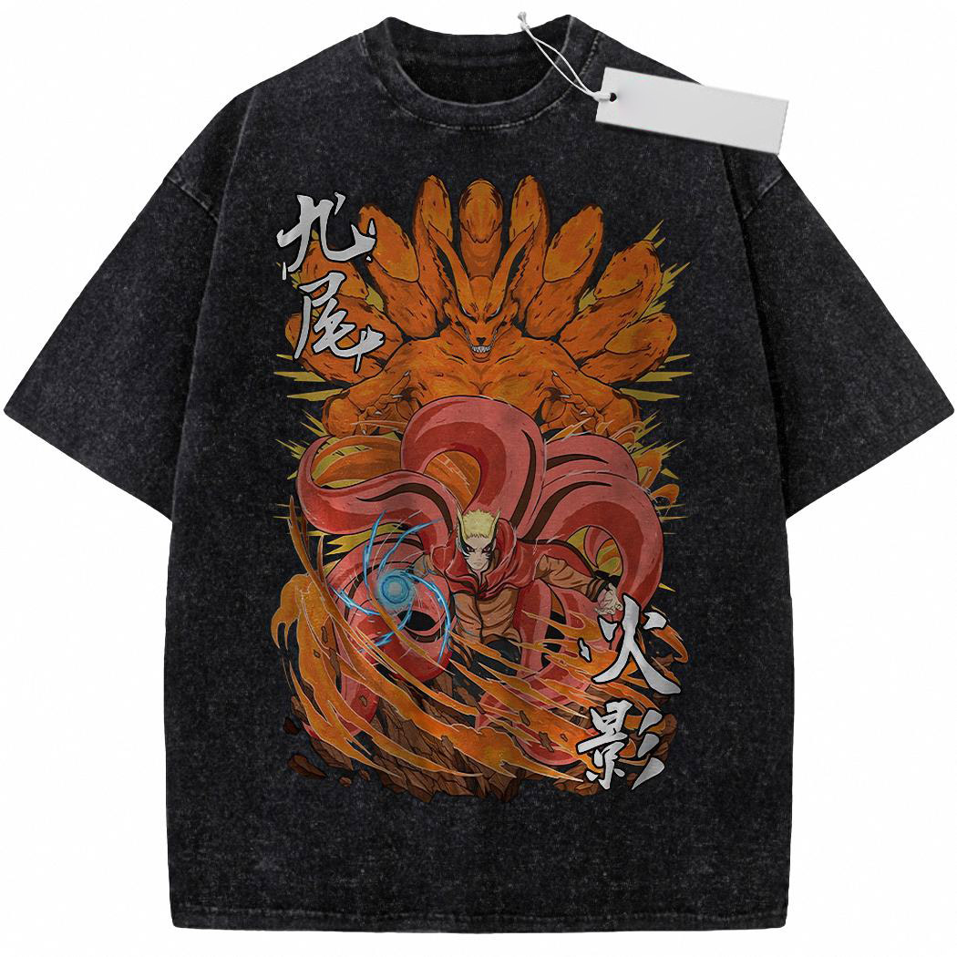 Naruto Uzumaki Shirt, Kurama Shirt, Naruto Shirt, Anime Shirt, Vintage T Shirt 5