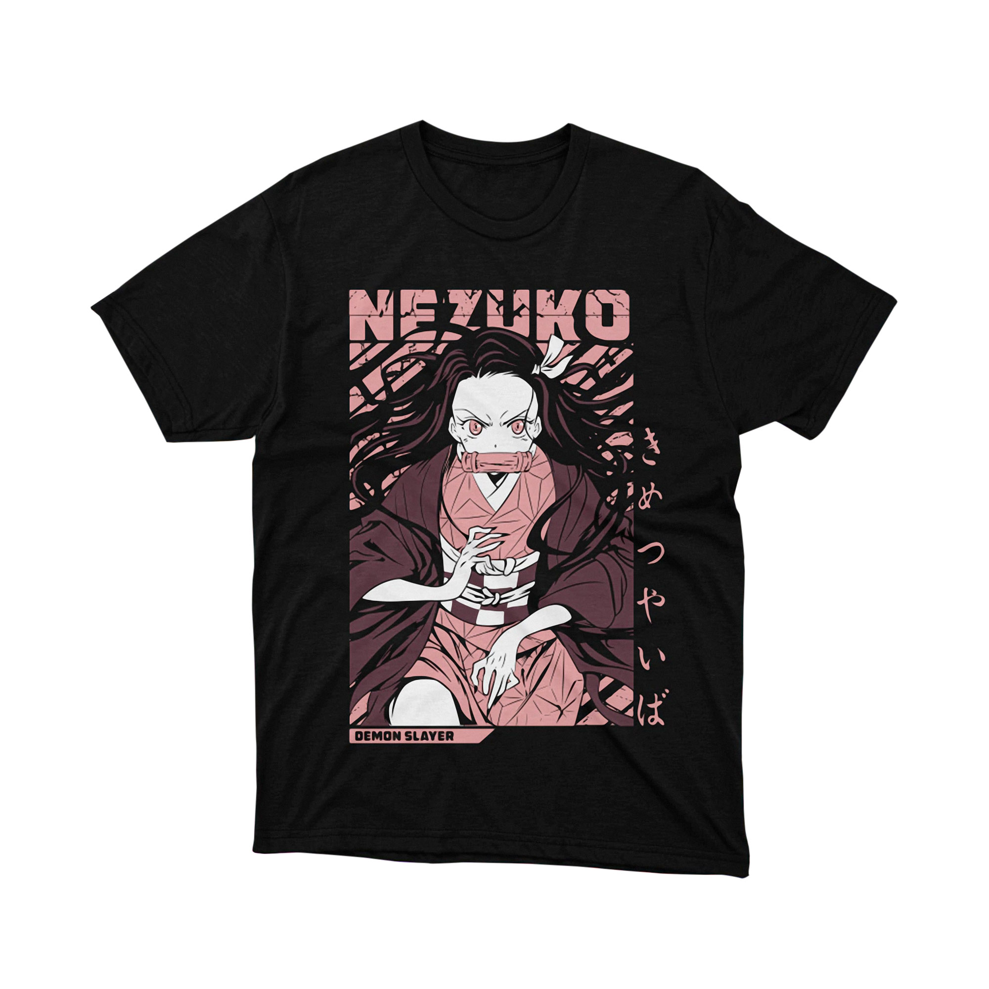Nezuko Kamado Angry Demon Slayer Anime T Shirt Classic Japanese Manga Graphic