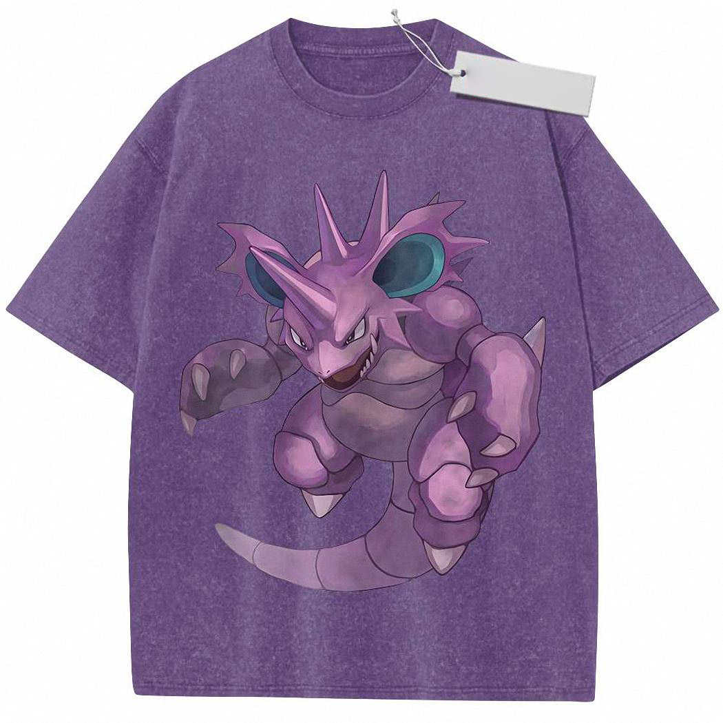 Nidoking Shirt, Pokemon shirt, Anime Vintage T Shirt 3