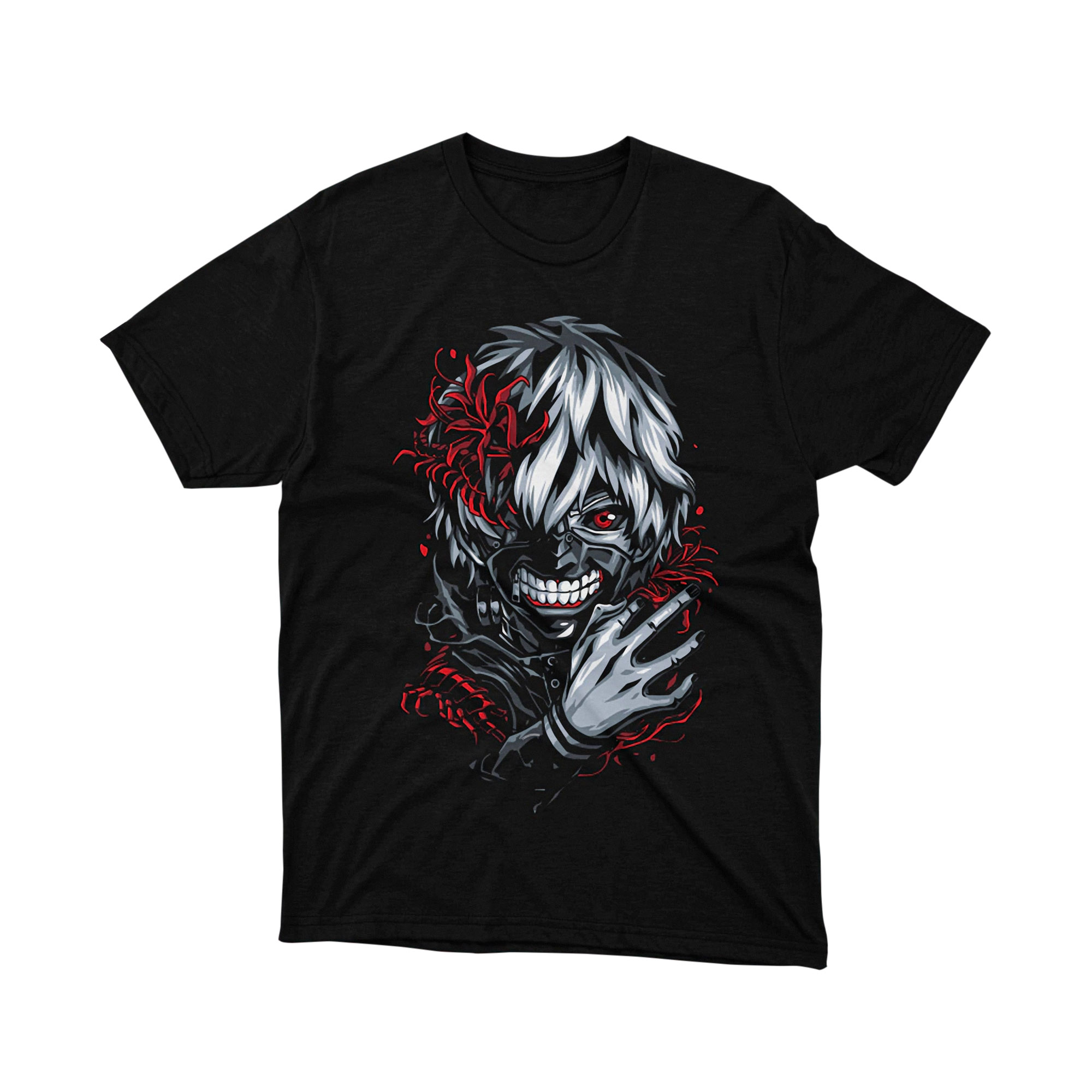 okyo Ghoul Ken Kaneki Masked Ghoul Red Eye T Shirt