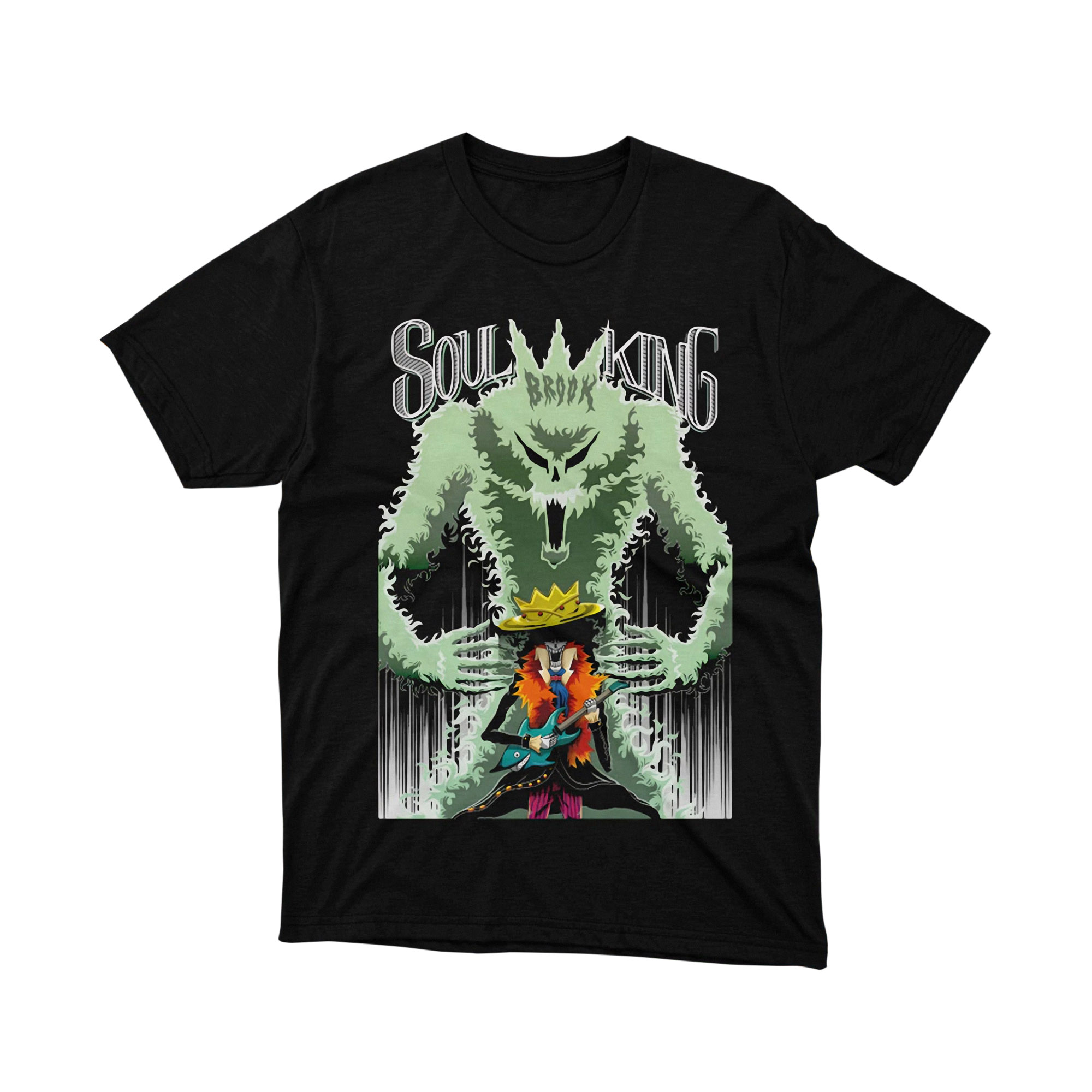 One Piece Brook Soul King Musician Anime T Shirt