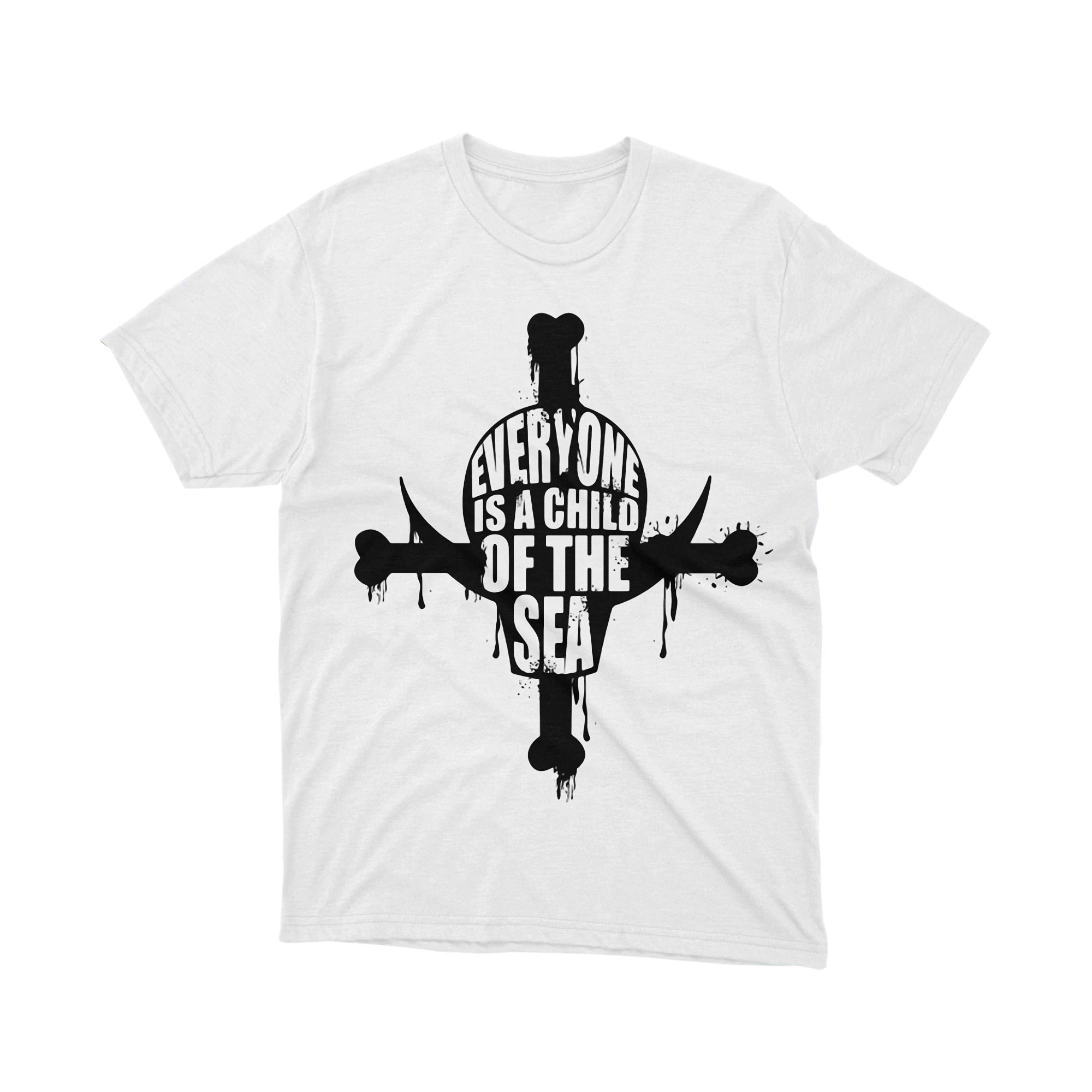 One Piece Everyone Is A Child Of The Sea Skull T Shirt