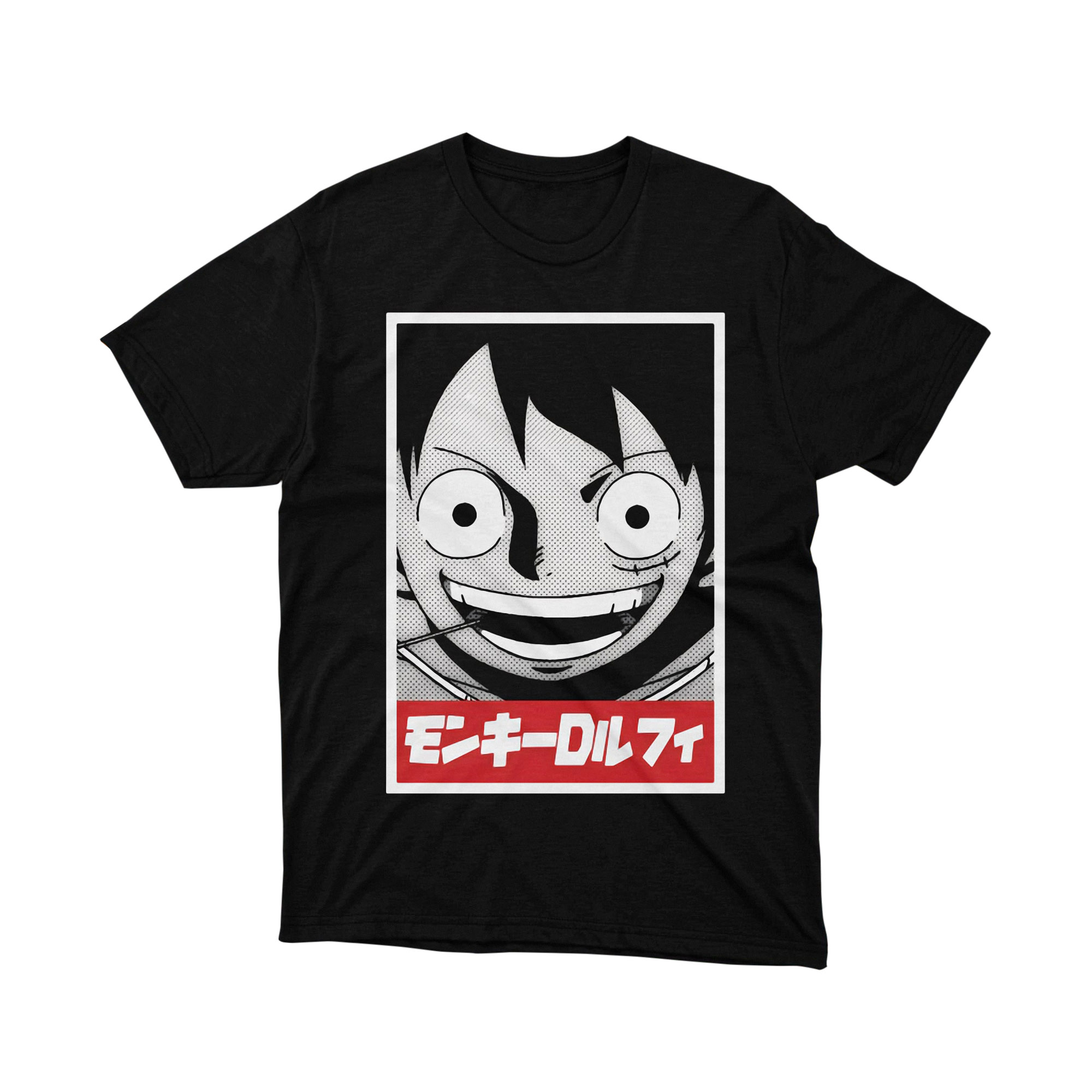 One Piece Monkey D Luffy Anime Manga Portrait T Shirt