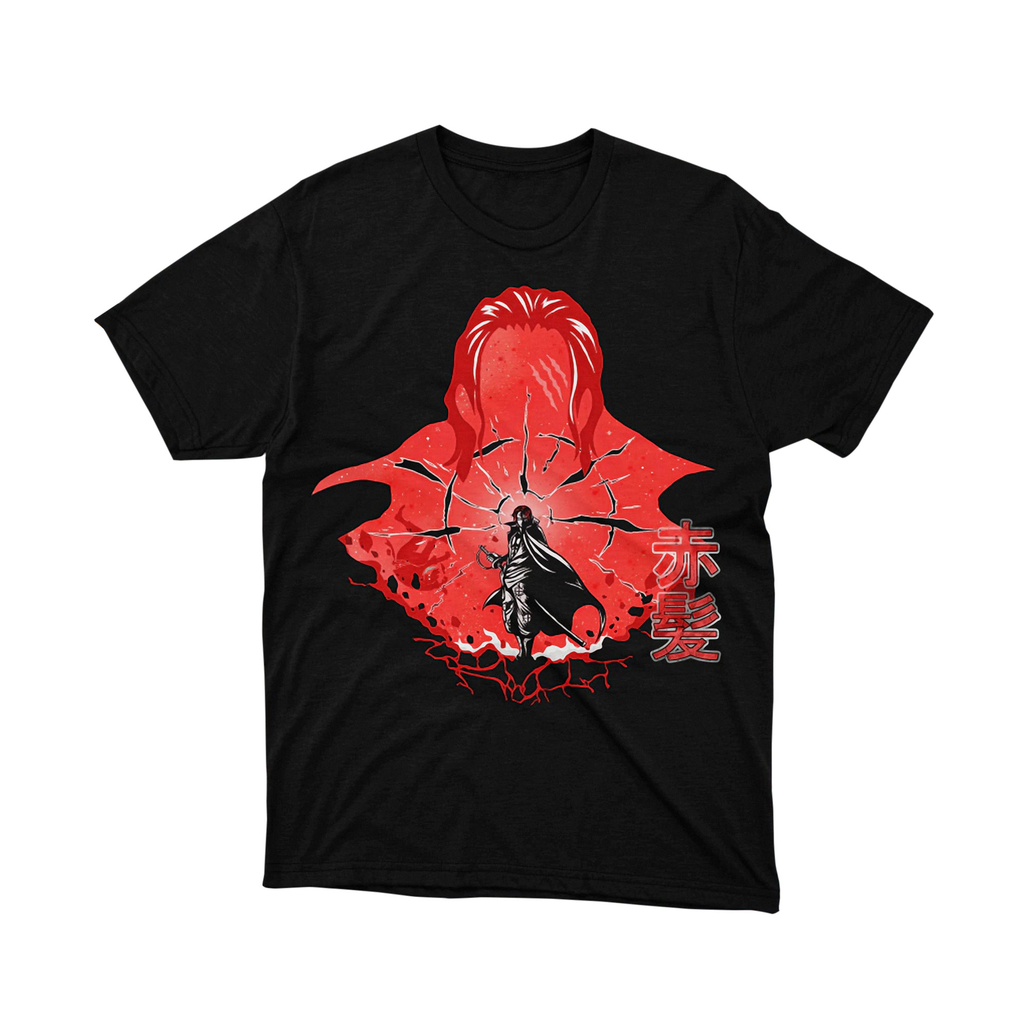 One Piece Red Haired Shanks Haoshoku Haki T Shirt