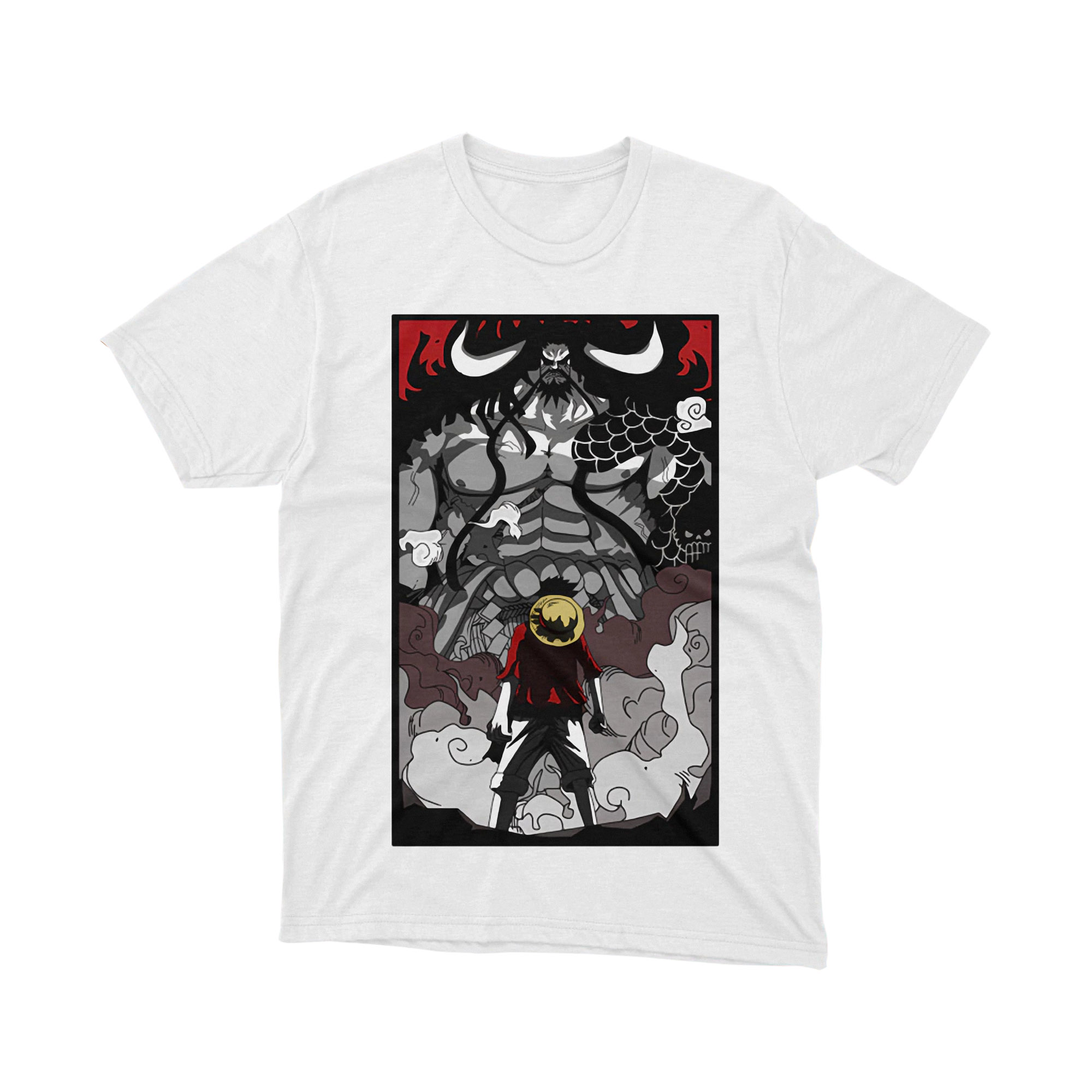 One Piece Straw Hat Luffy Vs Kaido Wano Arc T Shirt