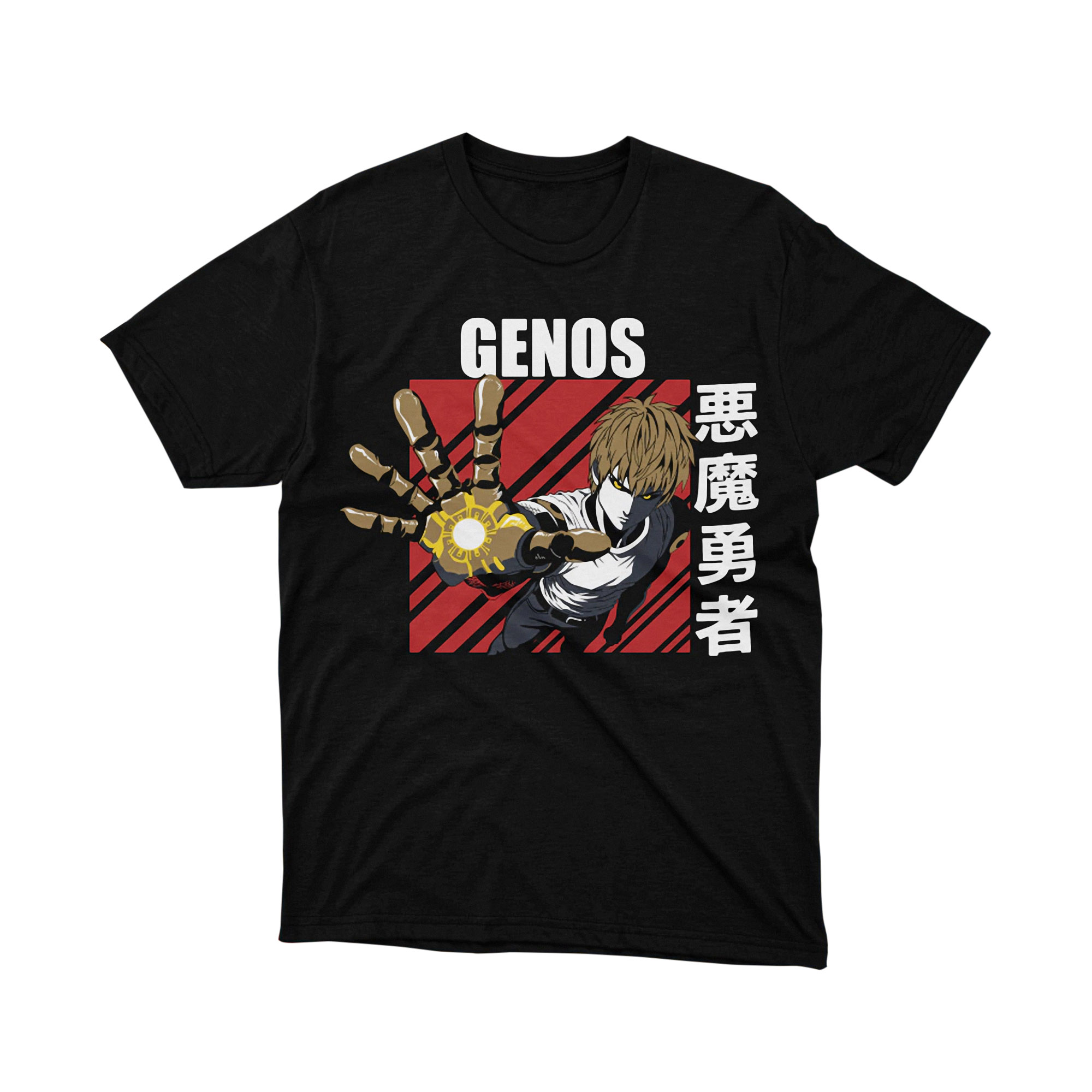 One Punch Man Genos Demon Cyborg Anime Art T Shirt