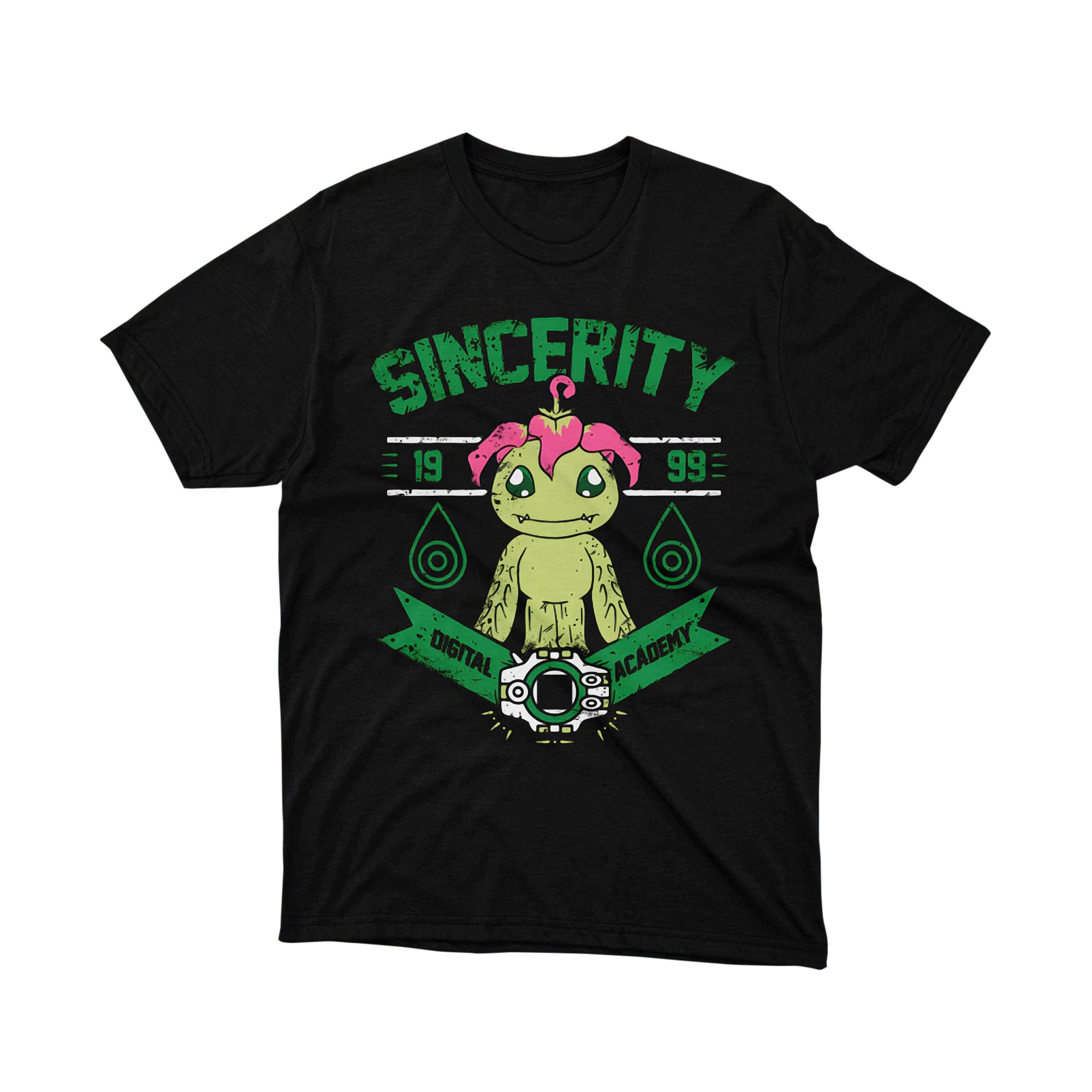 Palmon Sincerity Crest Digimon Anime T Shirt Unisex Digital Monster 1999