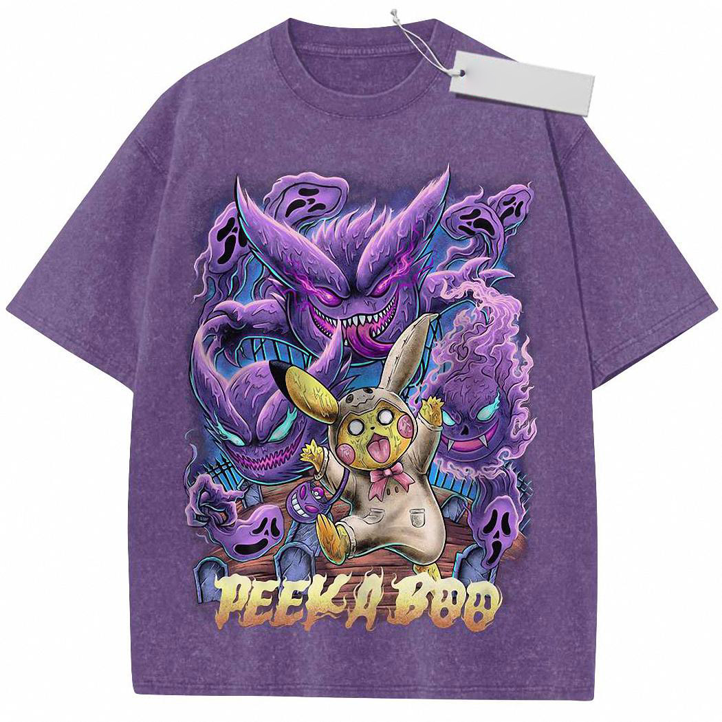 Pikachu Shirt, Gengar Shirt, Pokemon shirt, Anime Shirt, Vintage Tee 1