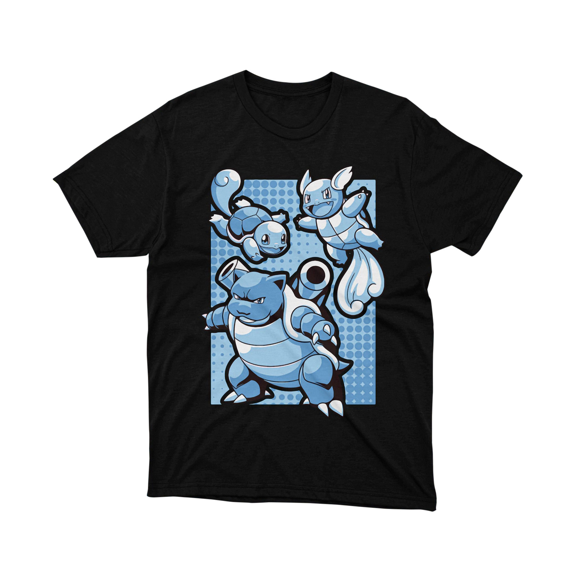 Pokemon Blastoise Wartortle Squirtle Water Evolution T Shirt
