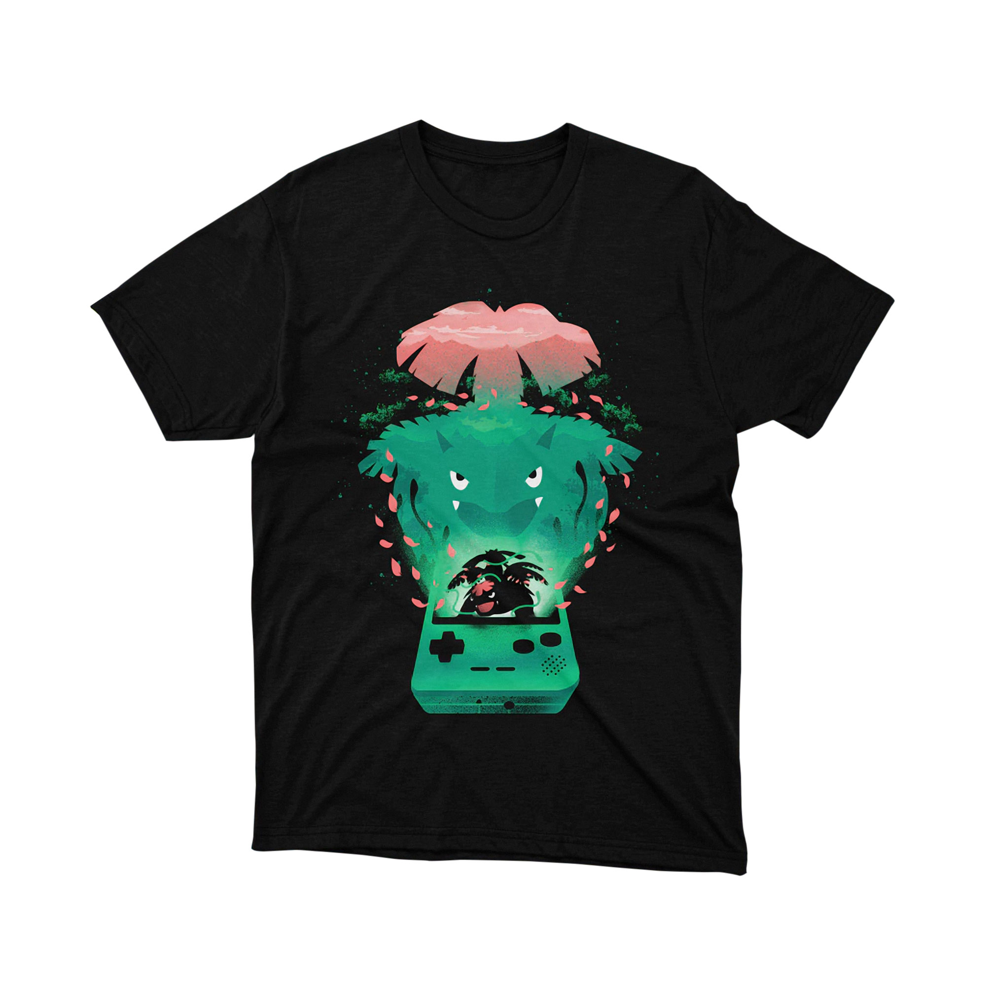 Pokemon Bulbasaur Ivysaur Game Boy Silhouette T Shirt
