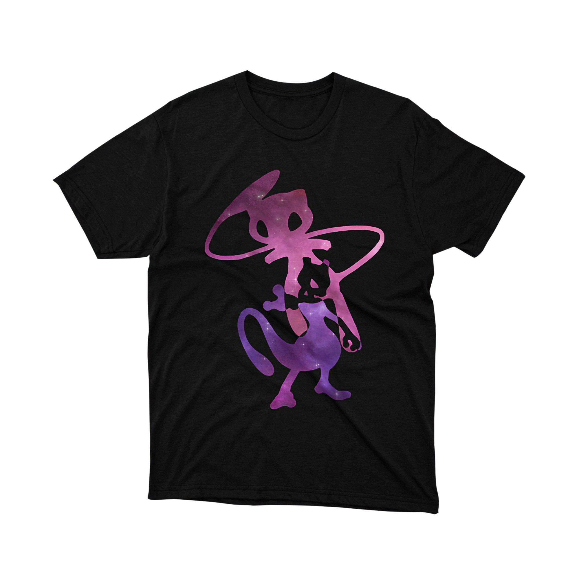 Pokemon Mewtwo Mew Galaxy Silhouette T Shirt