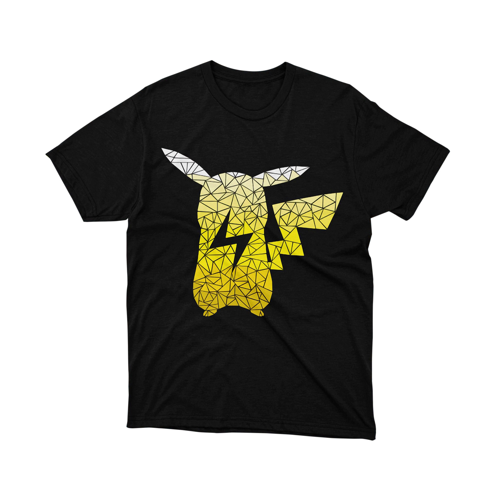 Pokemon Pikachu Geometric Polygonal Art T Shirt