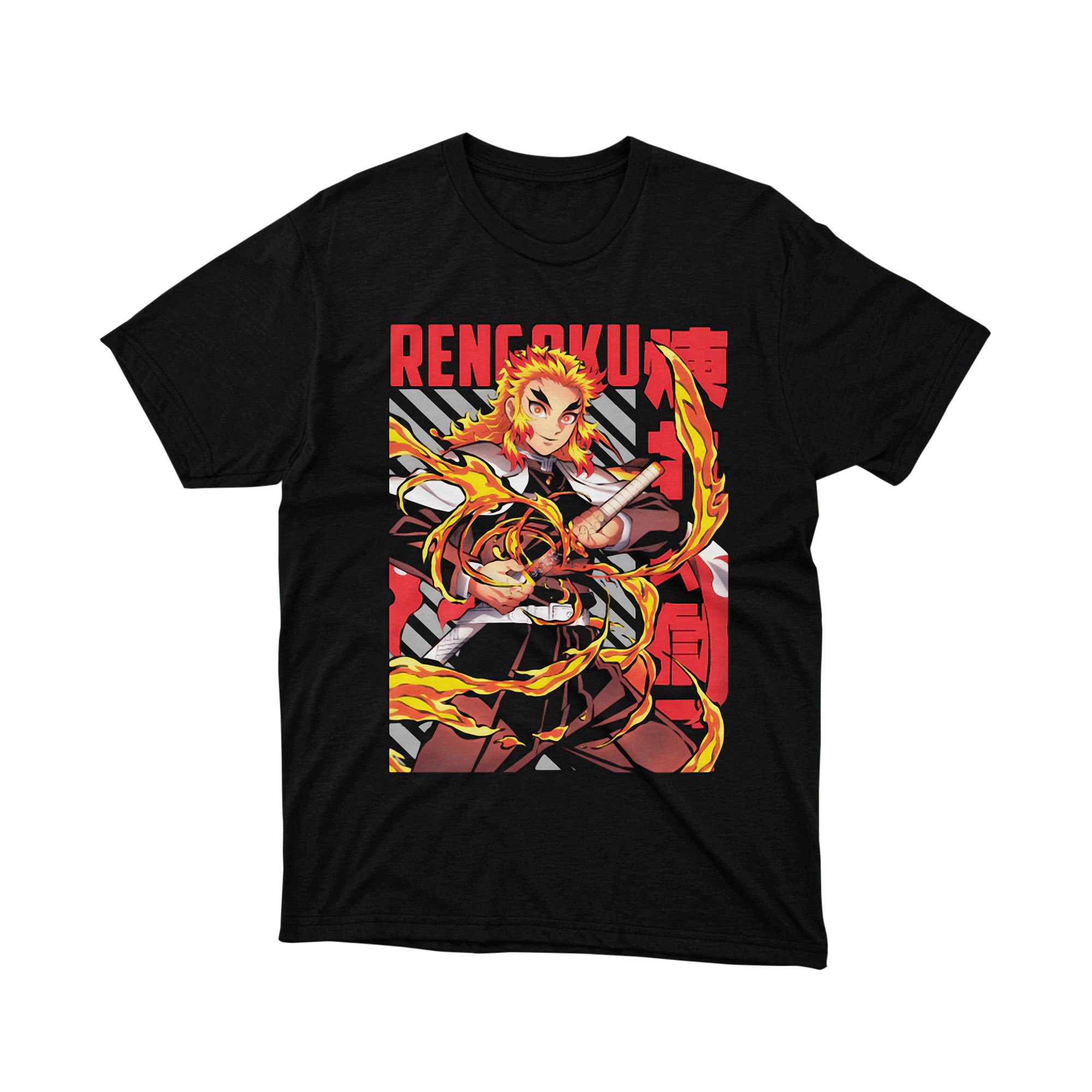 Rengoku Flame Hashira Demon Slayer Anime Graphic T Shirt Gift for Fans